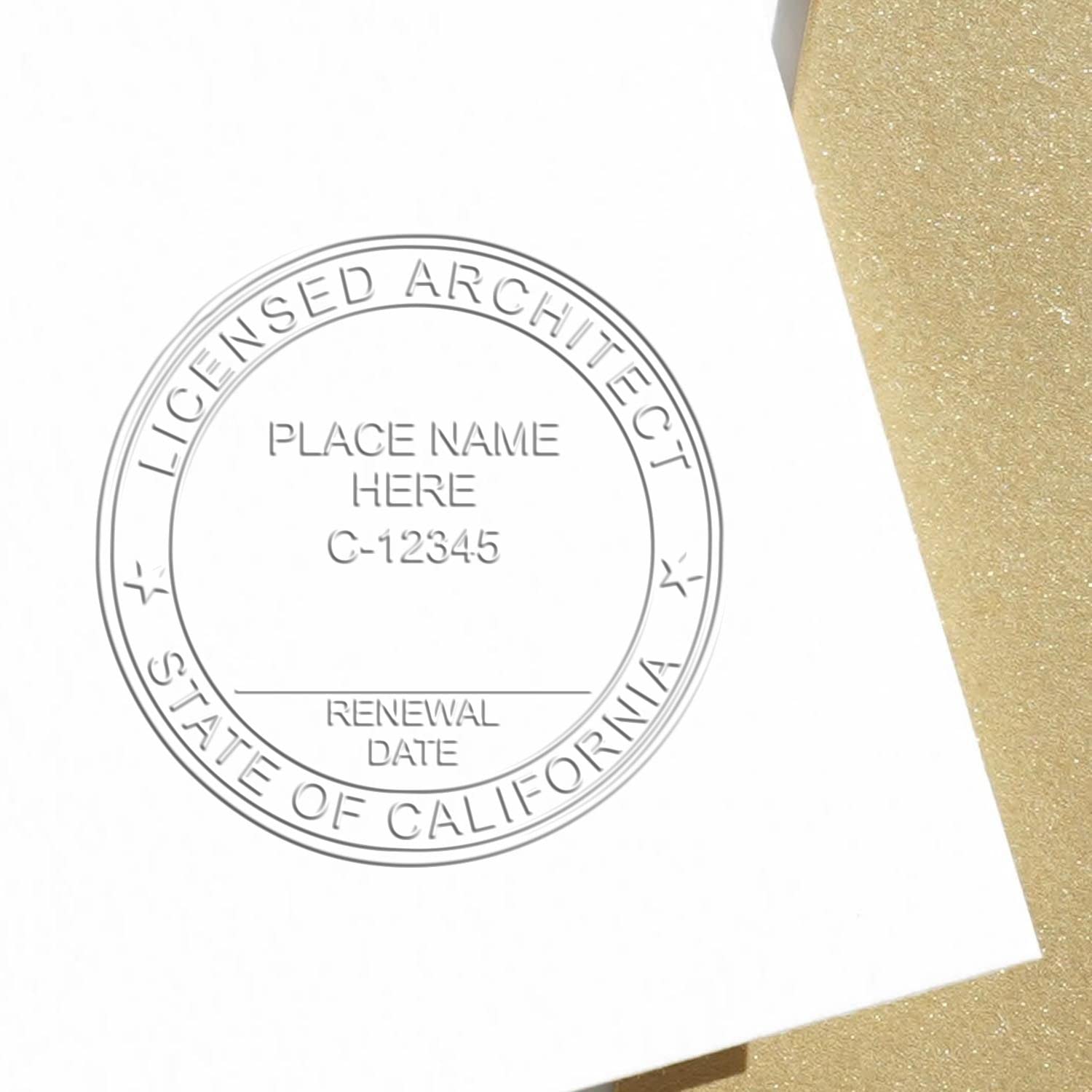 Premium Handheld Architect Embossed Seal Stamp - Ideal for California Architects, Size 1-3/4 - California Architect Seal, Ideal for Professional Use - Architect Seal CA, Designed for Efficiency
