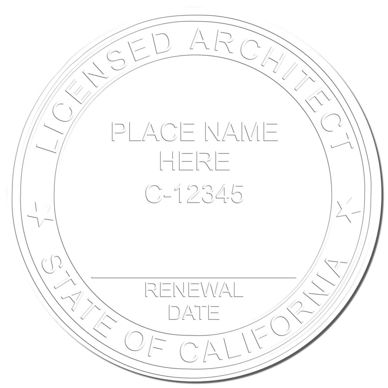 Premium Handheld Architect Embossed Seal Stamp - Ideal for California Architects, Size 1-3/4 - California Architect Seal, Ideal for Professional Use - Architect Seal CA, Designed for Efficiency - Image 4