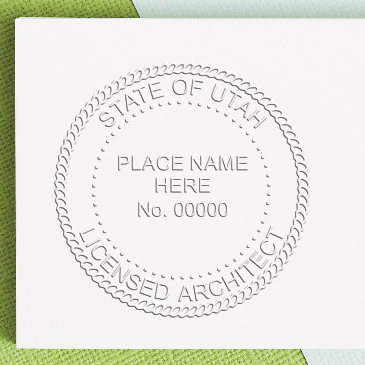 Premium Handheld Architect Embossed Seal Stamp - Ideal for Utah Architects, Utah Architect Seal, Perfect Size 1-5/8 - Essential Architect Seal UT, Designed for Professional Use in Utah