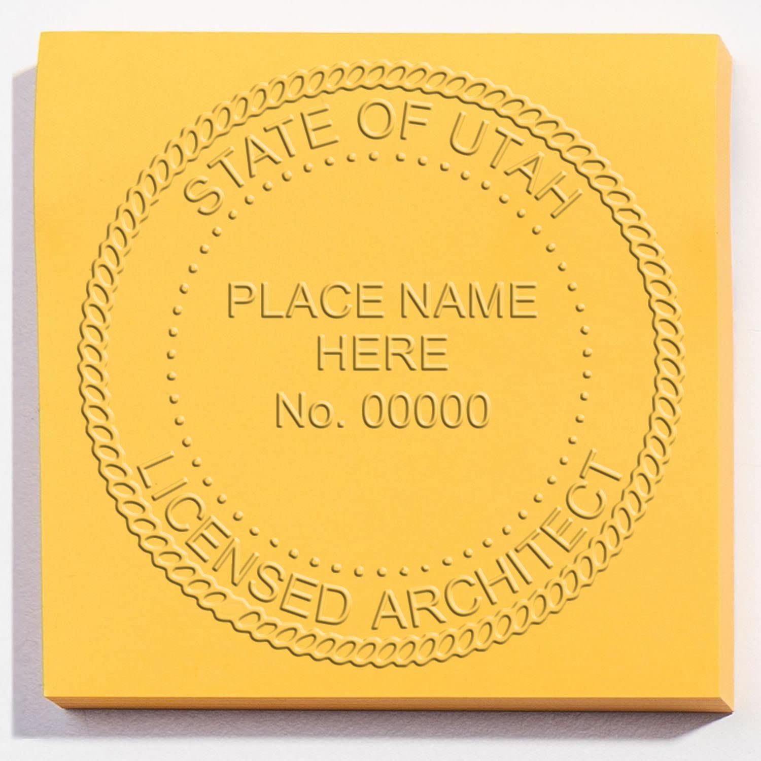 Premium Handheld Architect Embossed Seal Stamp - Ideal for Utah Architects, Utah Architect Seal, Perfect Size 1-5/8 - Essential Architect Seal UT, Designed for Professional Use in Utah - Image 6