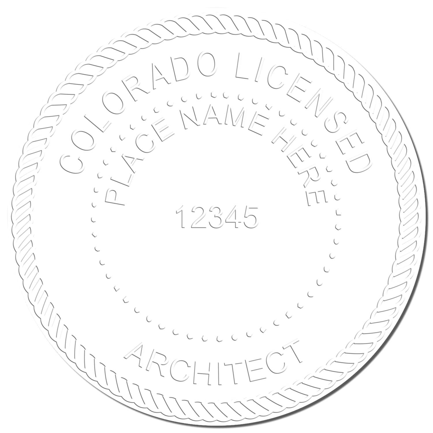 Premium Handheld Architect Embossed Stamp, Colorado Architect Seal, Ideal for Colorado Architects, Size 1-5/8, Architect Seal CO, Ideal for Professional Use - Enhance Your Architectural Drawings - Image 4