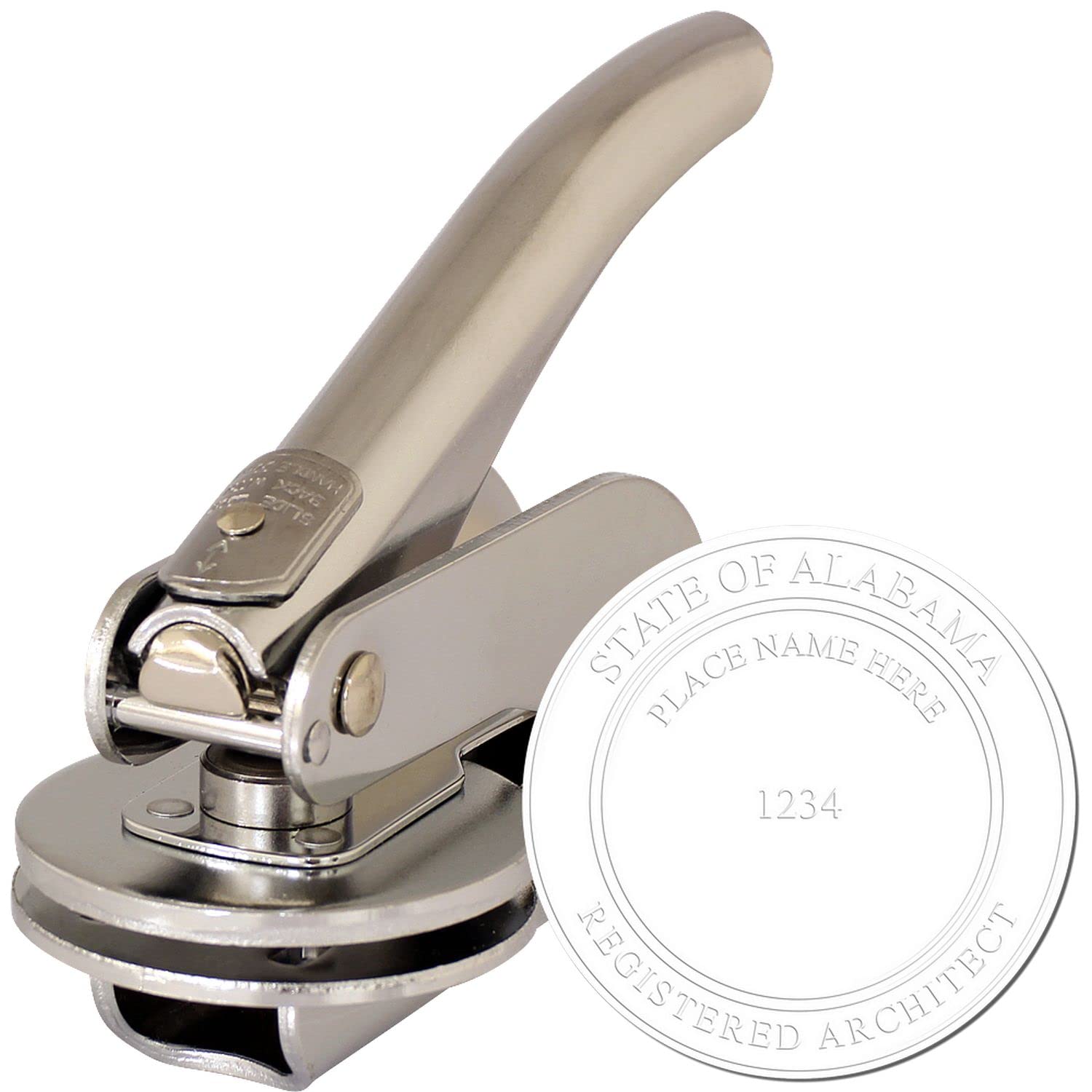 Premium Handheld Architect Embosser - Ideal for Alabama Architects, Alabama Architect Seal, Perfect Size 2" Design, Architect Seal AL - Essential Tool for Professional Alabama Architect - Image 2