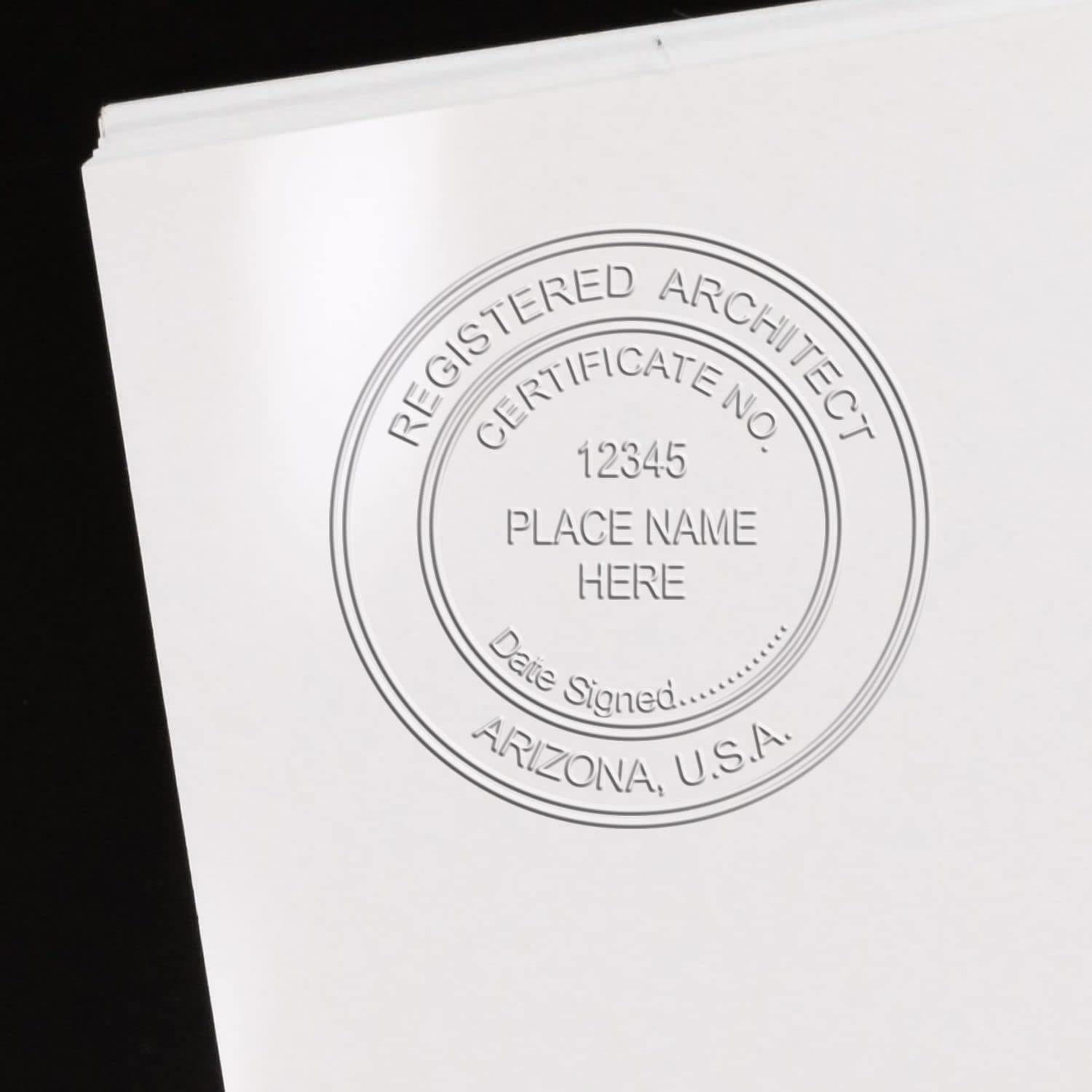 Premium Handheld Architect Embossing Seal - Ideal for Arizona Architects, Arizona Architect Seal, Perfect Size 1-1/2 - Essential Tool for Architect Seal AZ - for Professional Arizona Architect Use