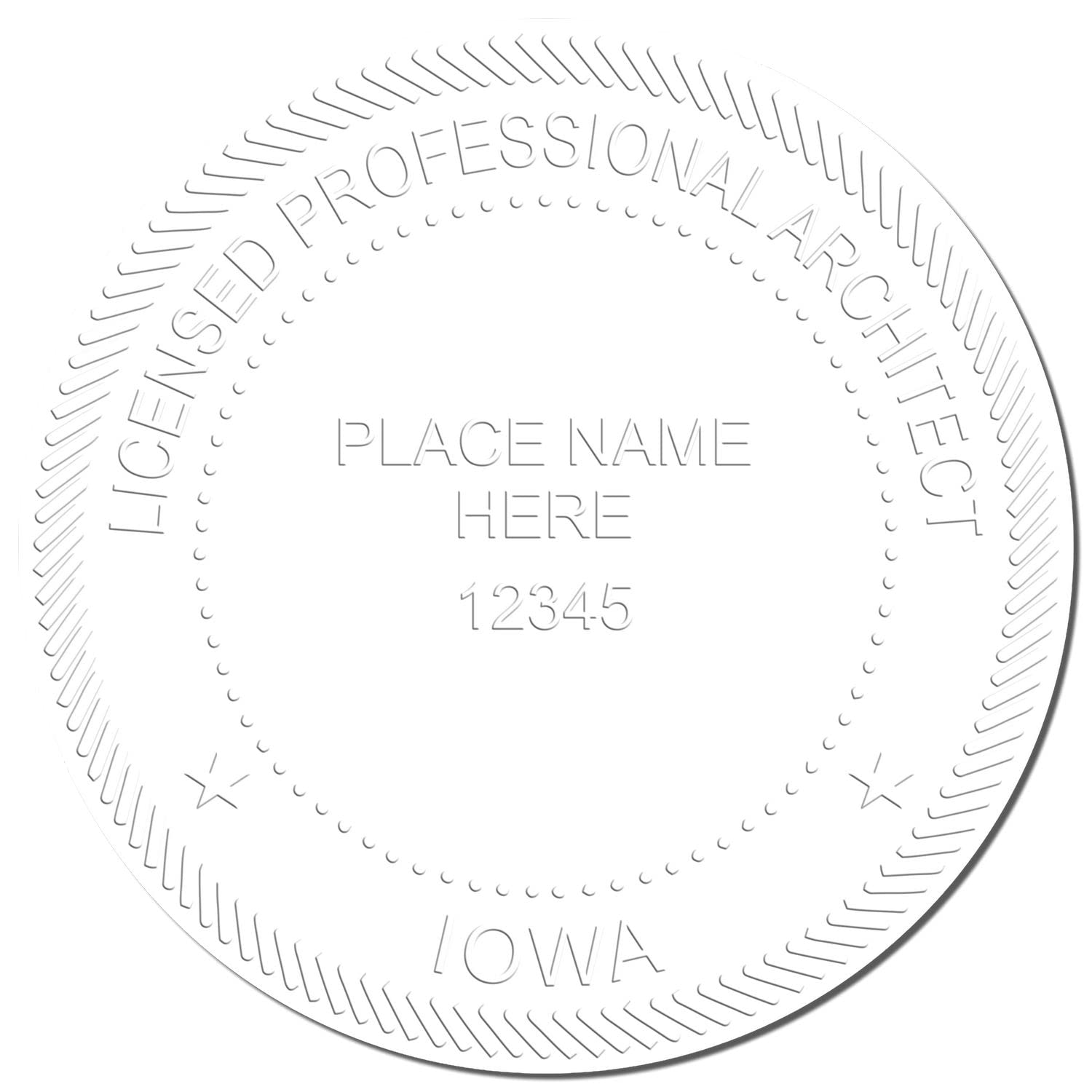 Premium Handheld Architect Embossing Seal, Ideal for Iowa Architects - Architect Seal IA, Perfect Size 1-3/4 - Essential Tool for Professional Iowa Architect Seal Applications, IA Architectural Seal - Image 4