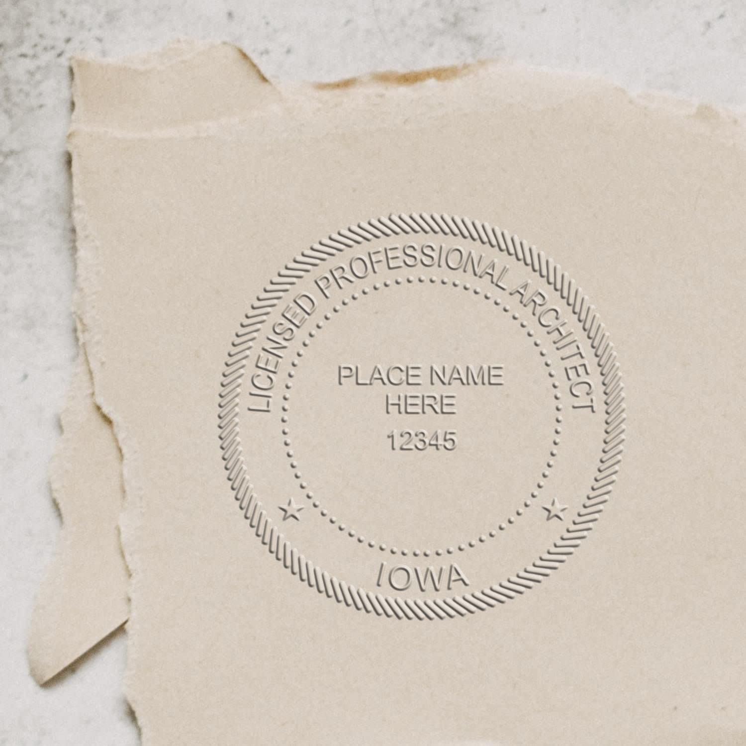Premium Handheld Architect Embossing Seal, Ideal for Iowa Architects - Architect Seal IA, Perfect Size 1-3/4 - Essential Tool for Professional Iowa Architect Seal Applications, IA Architectural Seal - Image 6