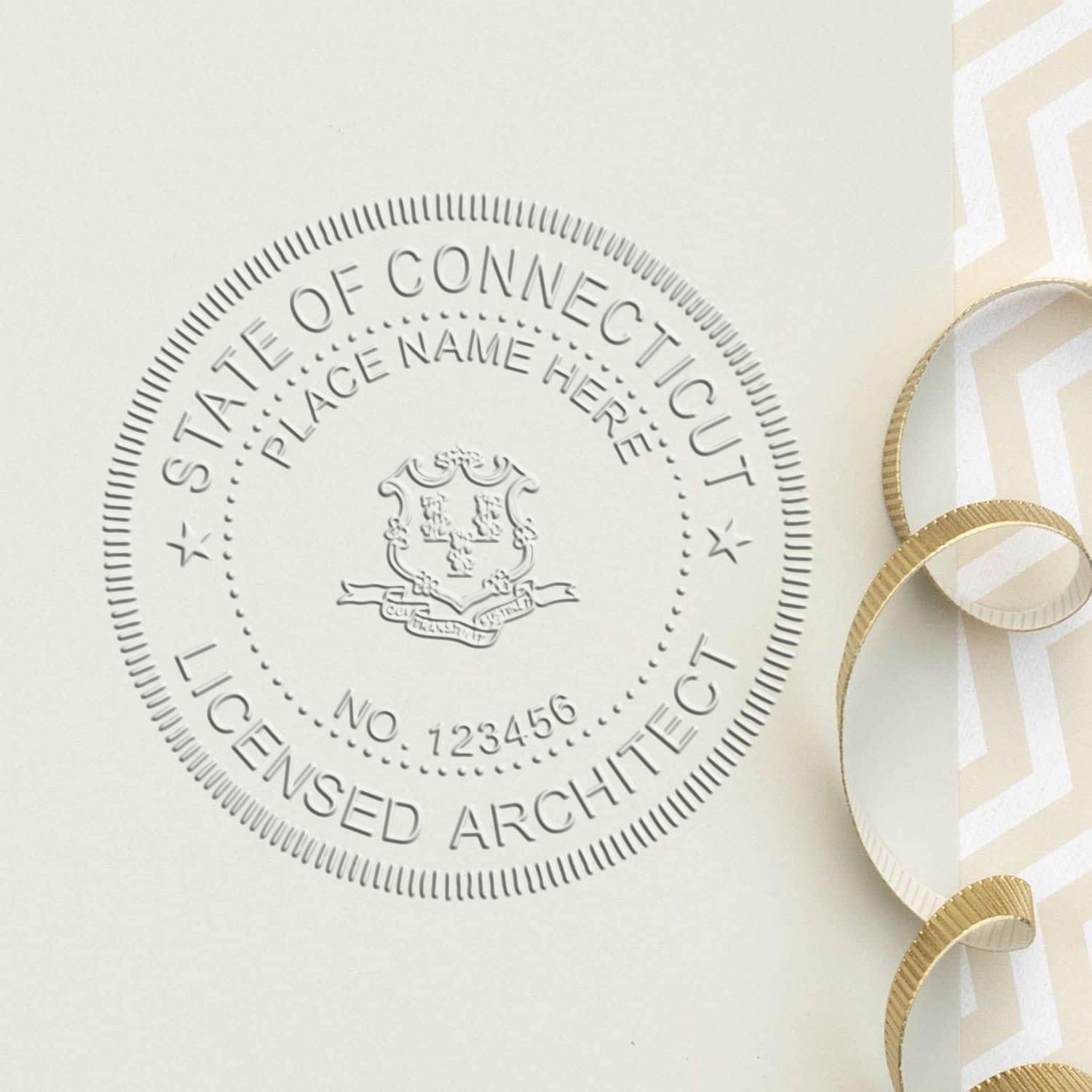 Premium Handheld Architect Seal Embosser for Connecticut - Ideal for Connecticut Architects, Architect Seal CT, Size 1-1/2 - Perfect Tool for Professional Connecticut Architect Seal Impressions - Image 6