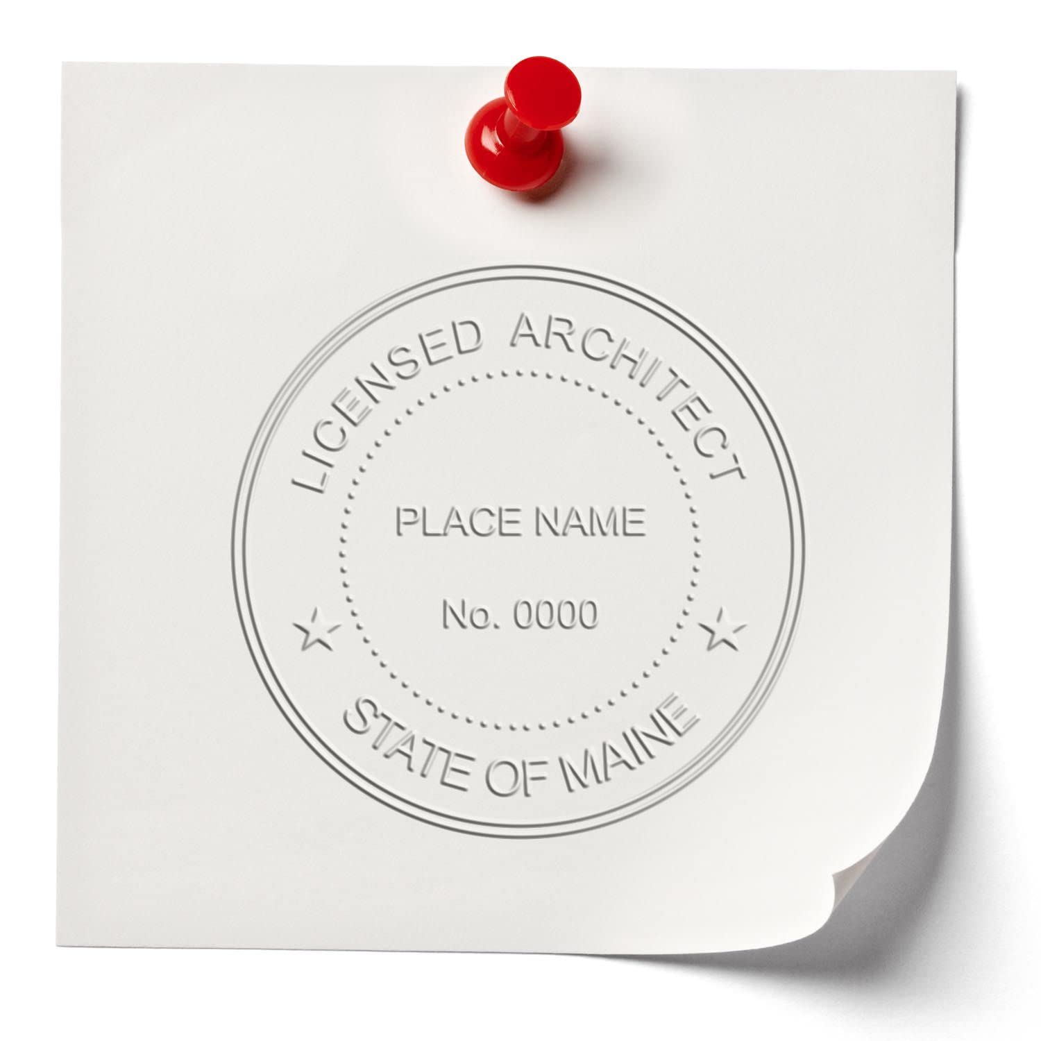 Premium Handheld Architect Seal Embosser - Ideal for Maine Architects, Maine Architect Seal, Perfect Size 1-3/4 - Essential Tool for Architect Seal ME - Designed for Professional Maine Architects