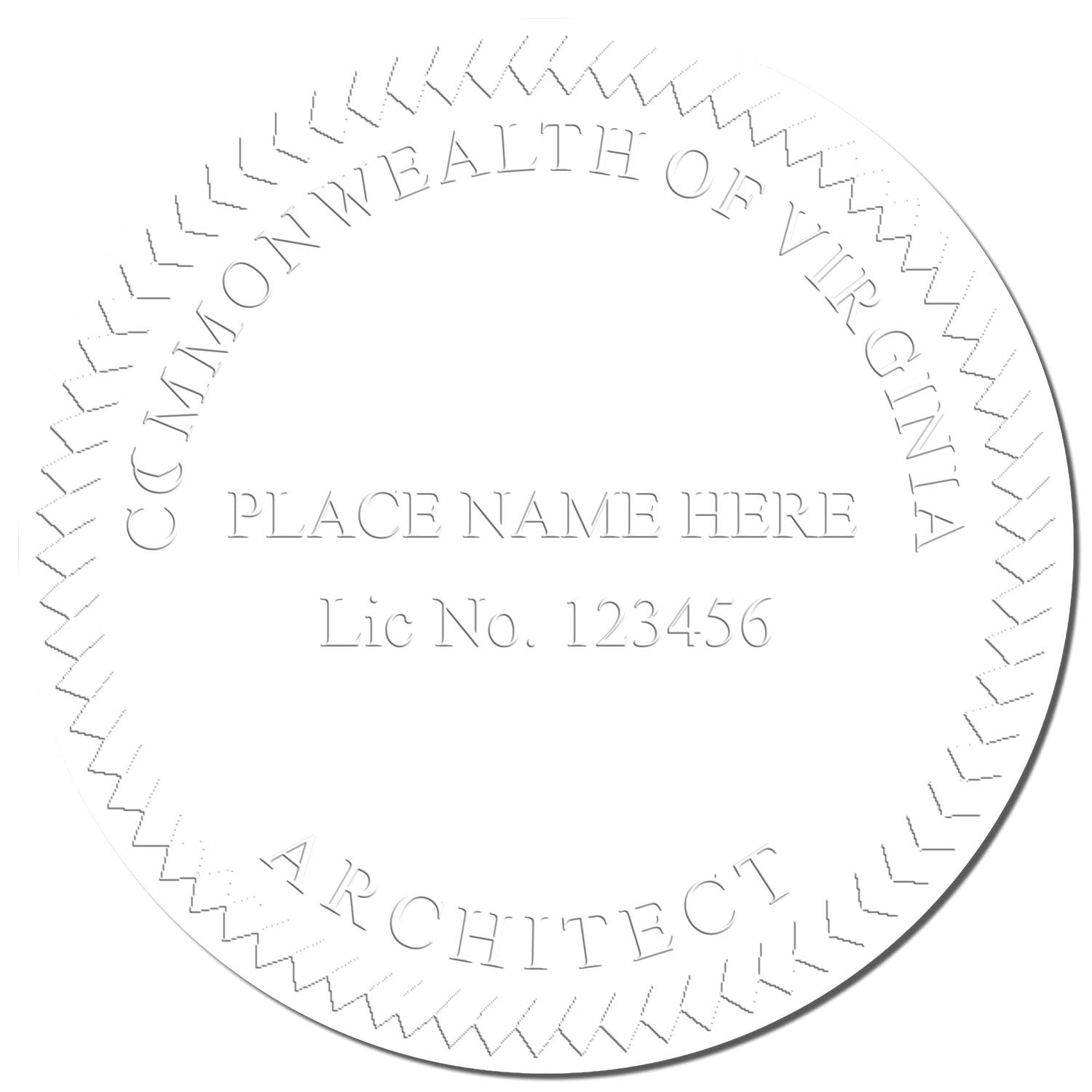 Premium Handheld Architect Seal Embosser - Ideal for Virginia Architects, Virginia Architect Seal, Perfect 2" Size, Size, Essential Tool for Architect Seal VA - Designed for Virginia Architects - Image 4