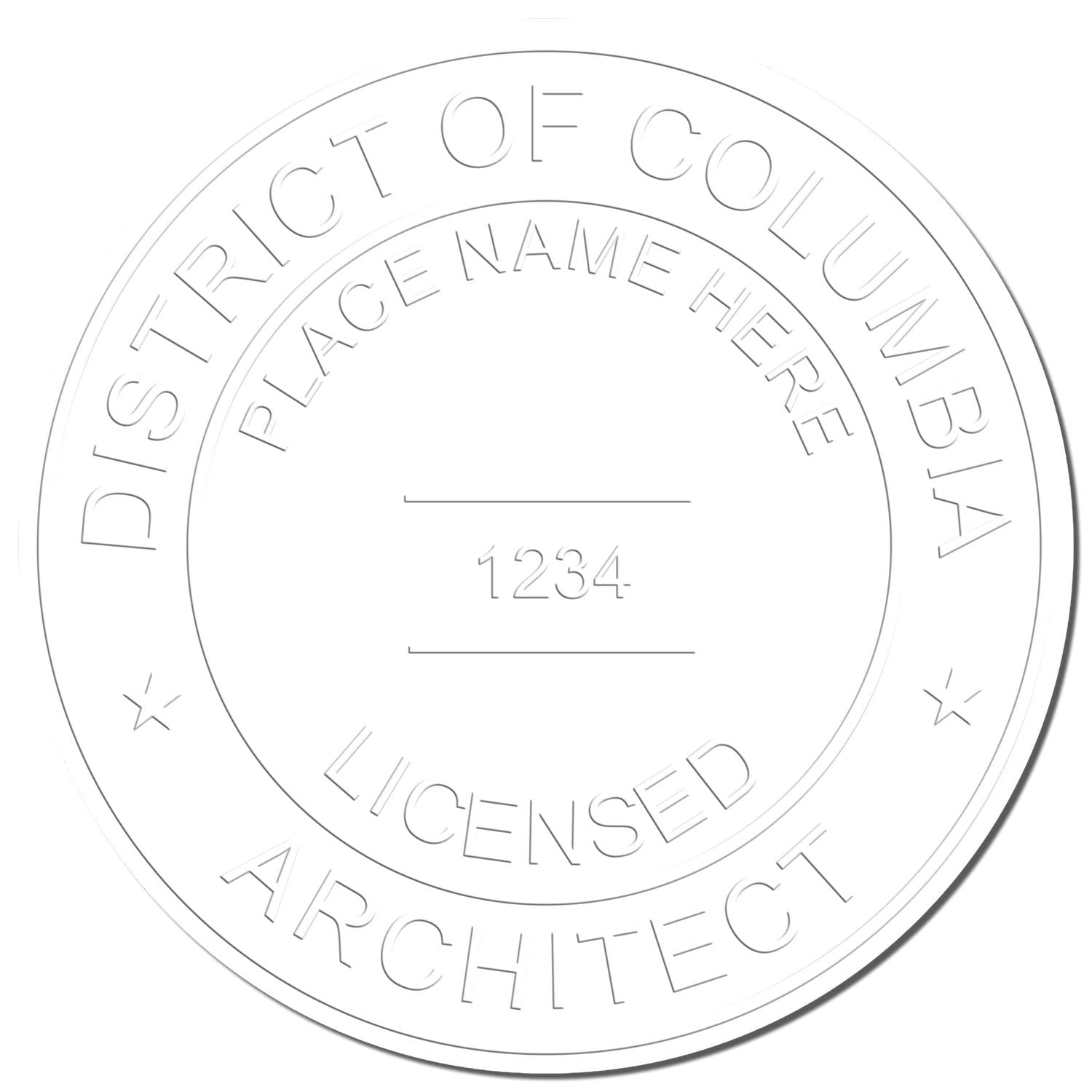 Premium Handheld Architect Seal for District of Columbia, 1-3/4 Size - Ideal for District of Columbia Architect, District of Columbia Architect Seal, Perfect Architect Seal DC for Professional Use - Image 4