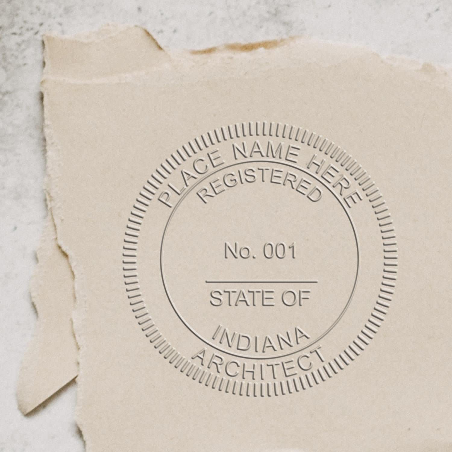 Premium Handheld Architect Seal for Indiana - Ideal for Indiana Architects, Architect Seal in, Size 1-5/8 - Perfect Tool for Professional Indiana Architect Seal Stamping Needs, in Architectural Seal - Image 6