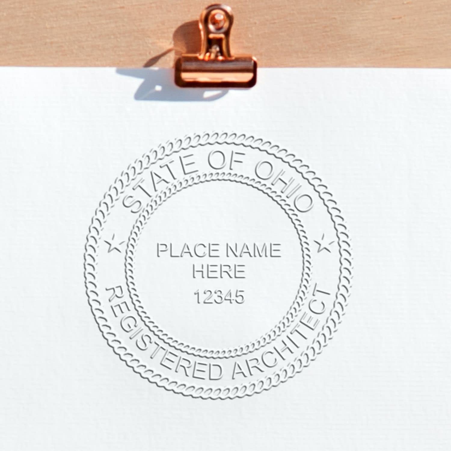 Premium Handheld Architect Seal for Ohio - Ohio Architect Seal, Ideal Size 2" - Ideal for Professional Ohio Architects - Architect Seal OH, Essential Tool for Architecture - OH Architectural Seal - Image 6