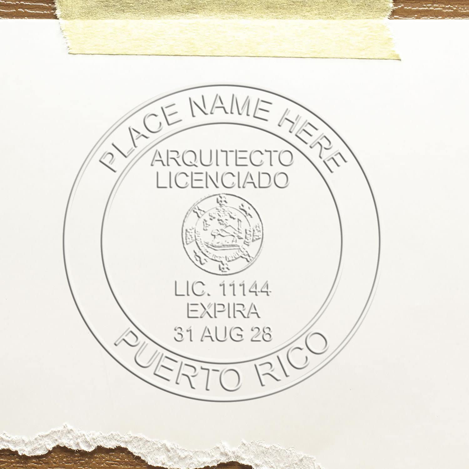 Premium Handheld Architect Seal for Puerto Rico, 2" Size, Size - Ideal for Puerto Rico Architect, Architectural Stamp - Ideal for Professional Use, Puerto Rico Architect Seal, Architect Seal PR - Image 6