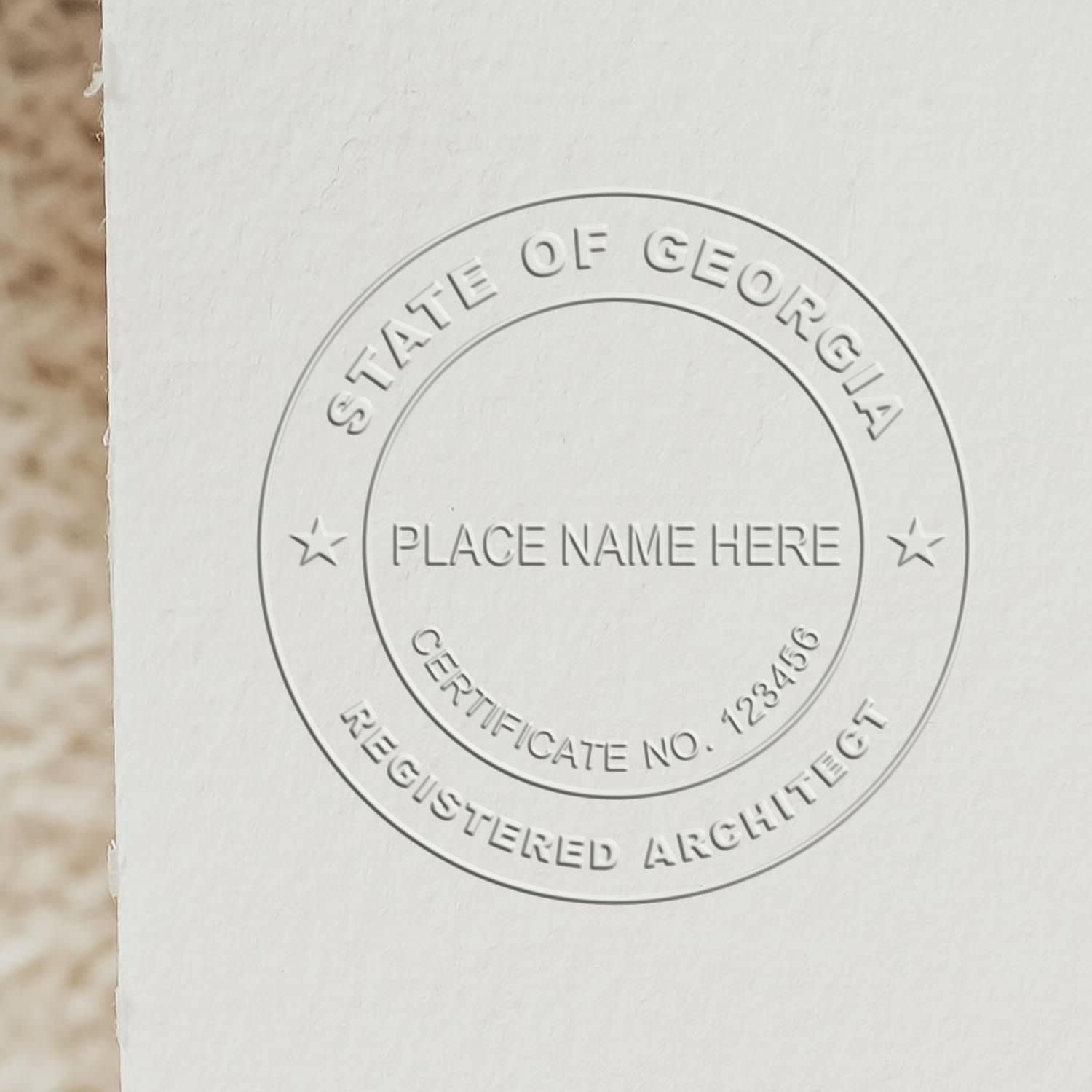 Premium Handheld Architectural Embossed Seal for Georgia - Ideal Georgia Architect Seal, Size 1-3/4 - Ideal for Georgia Architect, Architect Seal GA - Essential Tool for Architects in Georgia - Image 6