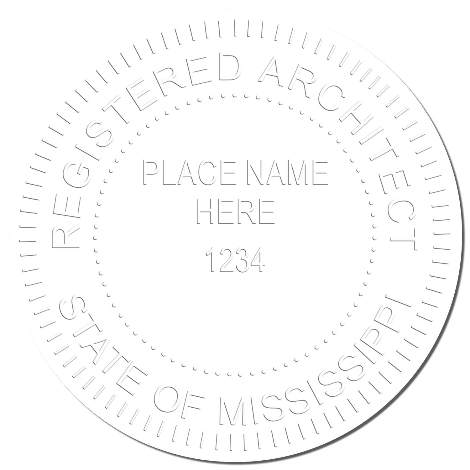 Premium Handheld Architectural Embossed Seal, Ideal for Mississippi Architect, Mississippi Architect Seal, Ideal for Professional Use - Architect Seal MS, Designed for Mississippi Architects - Image 4