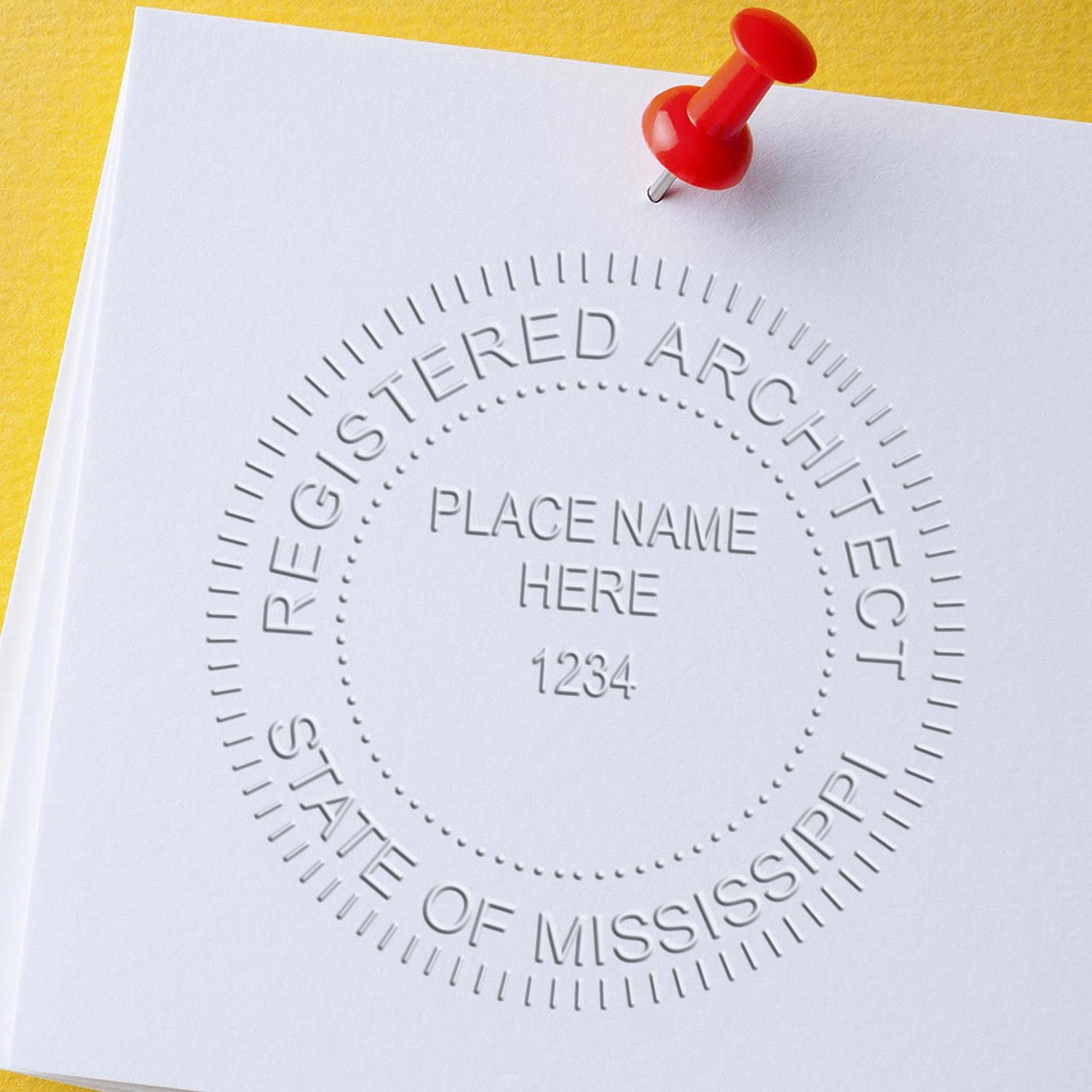 Premium Handheld Architectural Embossed Seal, Ideal for Mississippi Architect, Mississippi Architect Seal, Ideal for Professional Use - Architect Seal MS, Designed for Mississippi Architects - Image 6