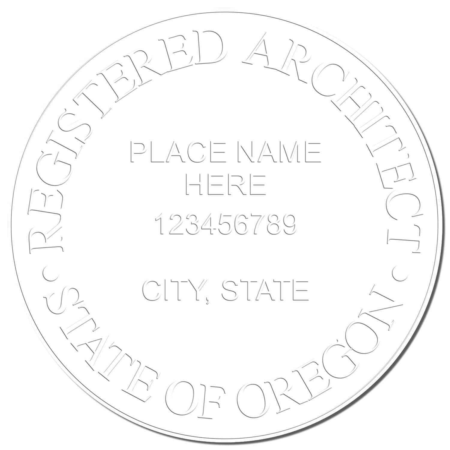 Premium Handheld Architectural Embossed Seal, Oregon Architect Seal, Ideal for Oregon Architects - Size 1-5/8. Architect Seal OR, Ideal for Professional Use - Essential Tool for Oregon Architect - Image 4