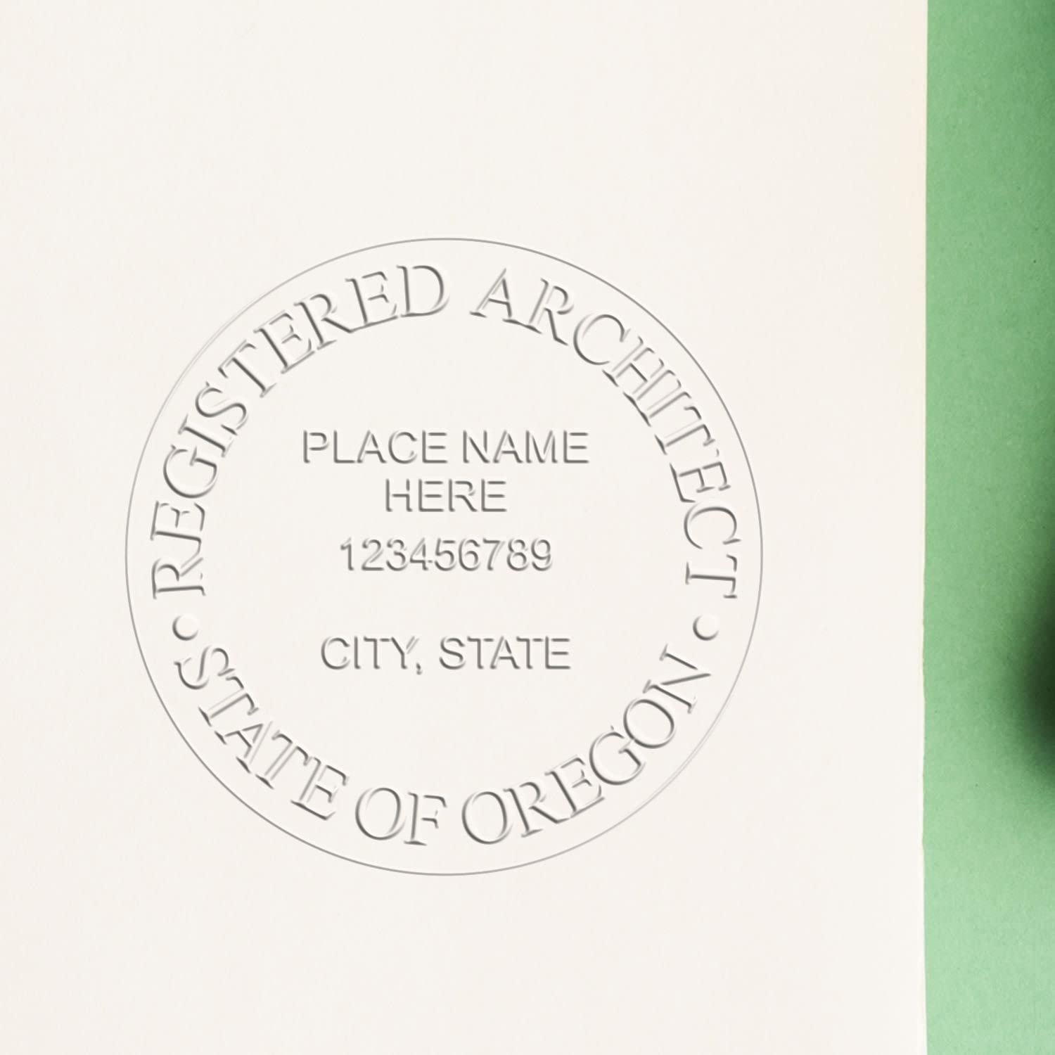 Premium Handheld Architectural Embossed Seal, Oregon Architect Seal, Ideal for Oregon Architects - Size 1-5/8. Architect Seal OR, Ideal for Professional Use - Essential Tool for Oregon Architect - Image 6