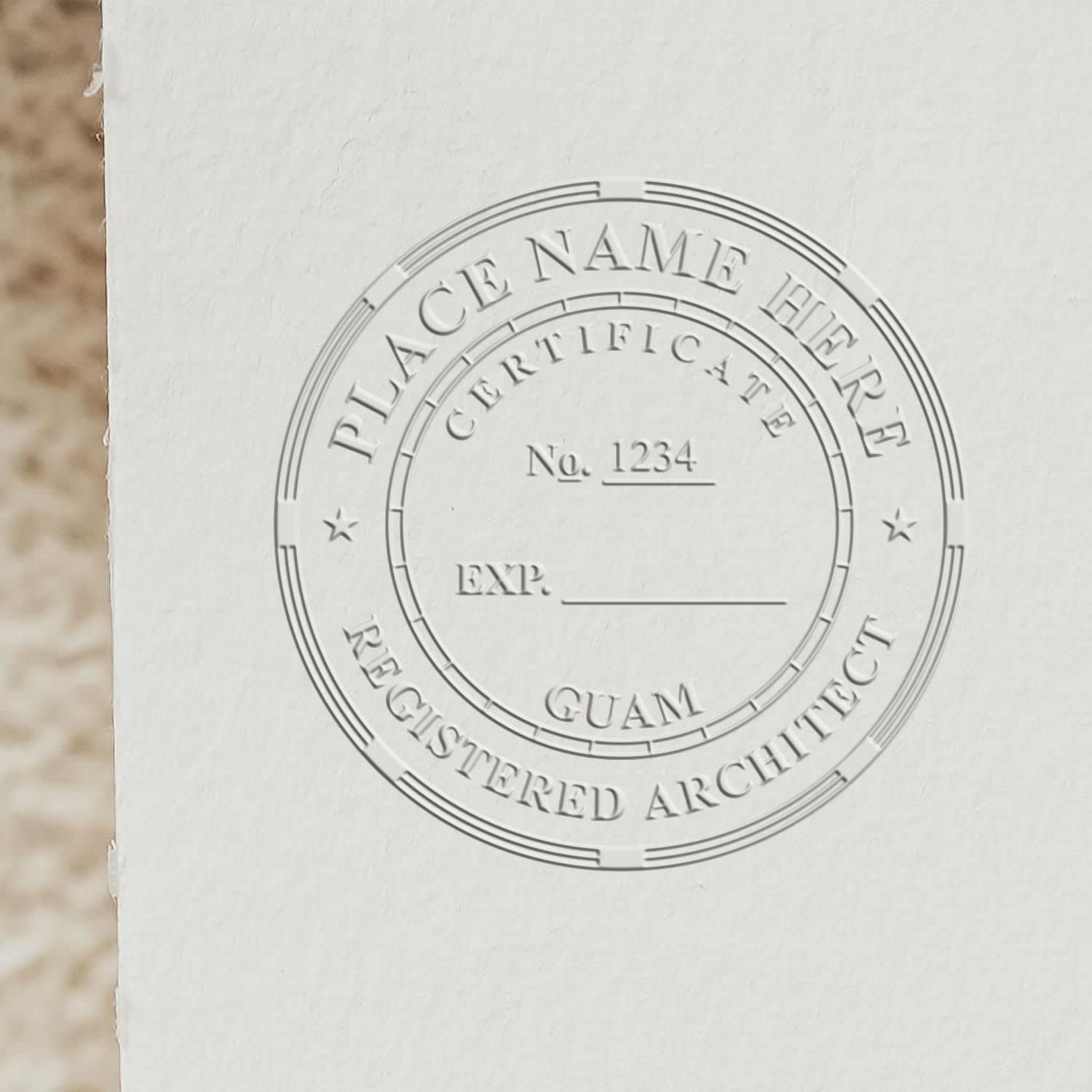 Premium Handheld Architectural Embossed Seal Stamp - Ideal for Guam Architects, Guam Architect Seal, Perfect Size 1-1/2 - Essential Tool for Architect Seal GU - Designed for Professional Use in Guam - Image 6
