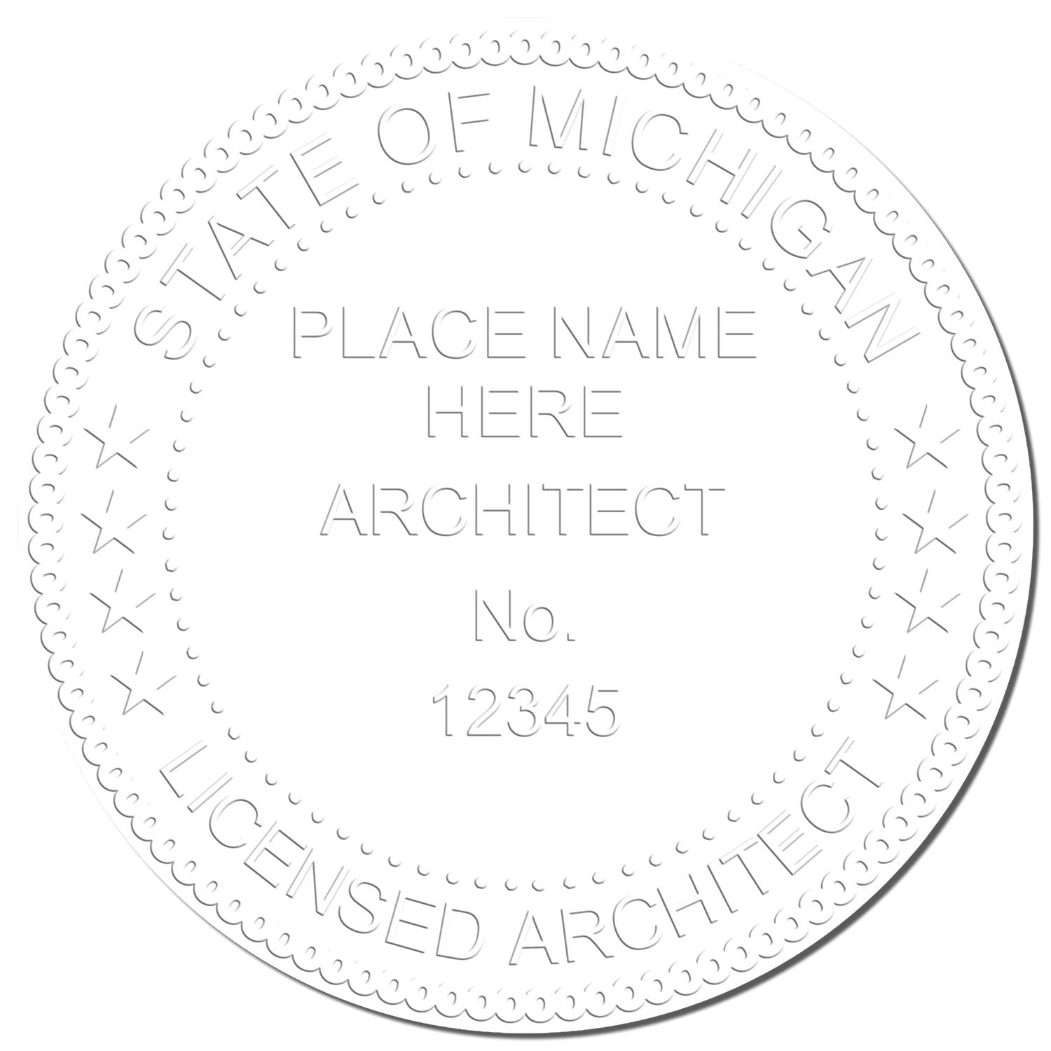 Premium Handheld Architectural Embossing Seal, Ideal for Michigan Architects - Michigan Architect Seal, Essential Tool for Architect Seal MI - Designed for Professional Use in Michigan - Image 4