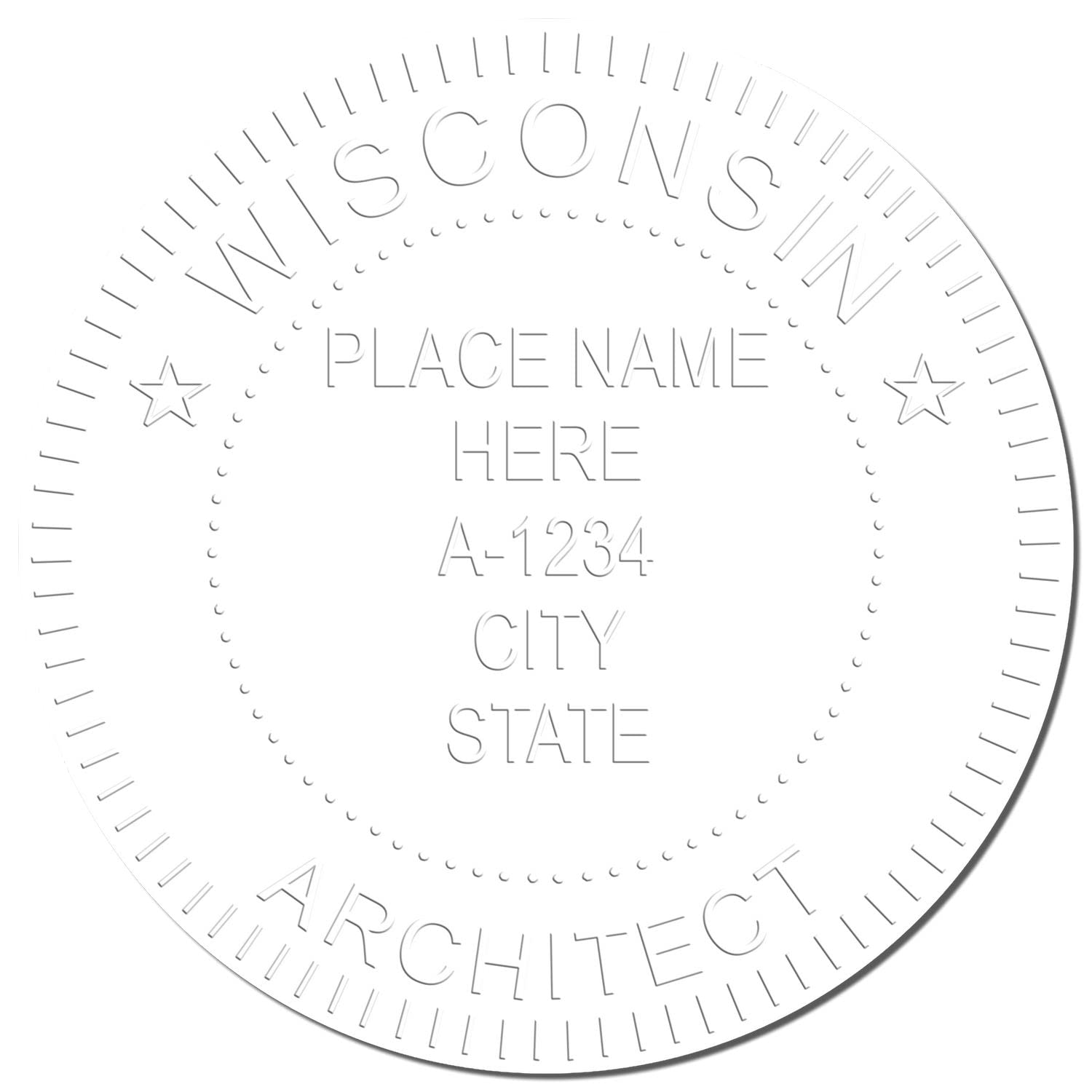 Premium Handheld Architectural Embossing Seal, Ideal for Wisconsin Architects - Wisconsin Architect Seal, Perfect Size 1-5/8 - Essential Architect Seal WI, Designed for Professional Use in Wisconsin - Image 4