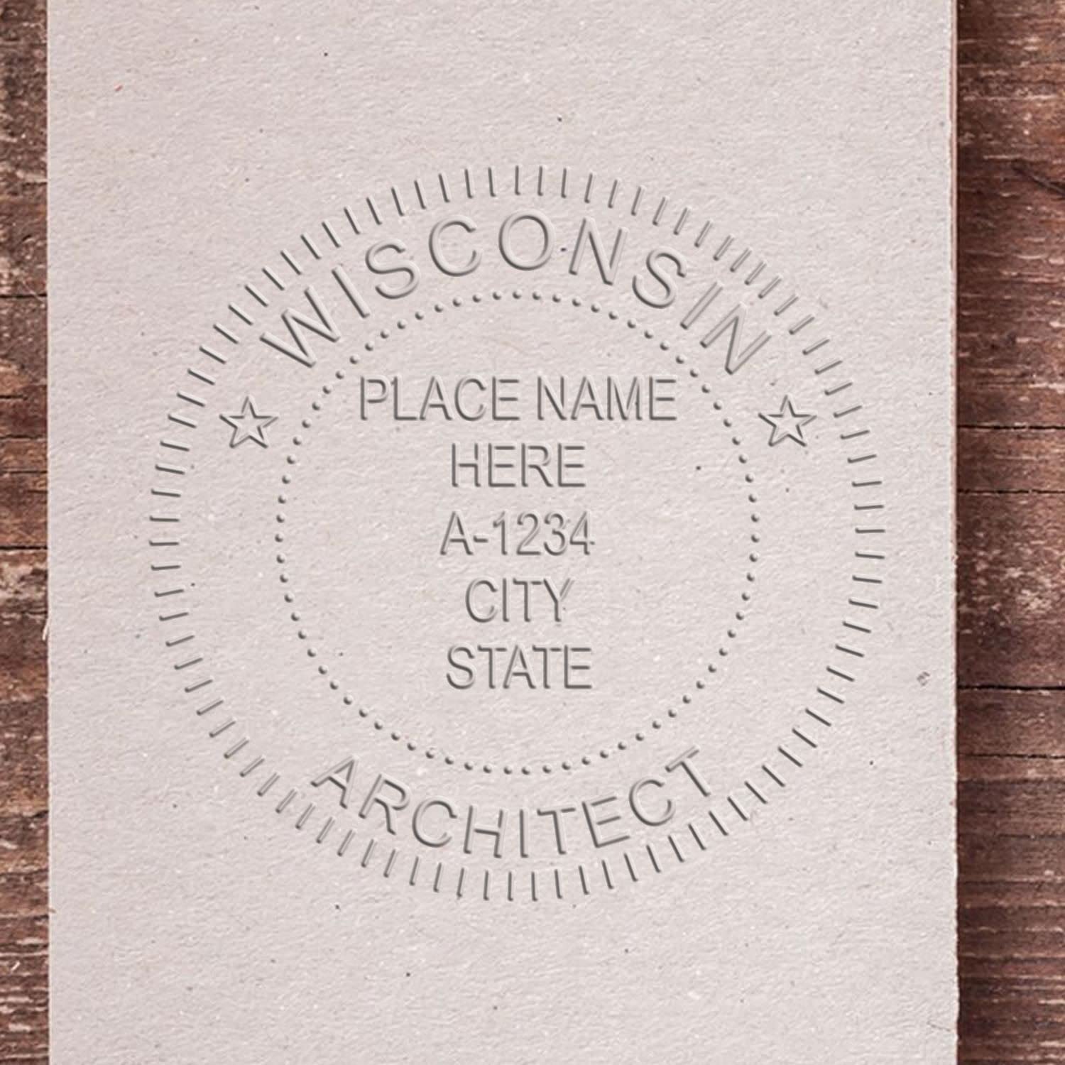 Premium Handheld Architectural Embossing Seal, Ideal for Wisconsin Architects - Wisconsin Architect Seal, Perfect Size 1-5/8 - Essential Architect Seal WI, Designed for Professional Use in Wisconsin - Image 6