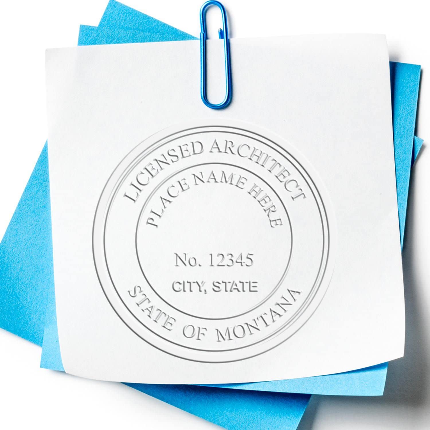 Premium Handheld Architectural Seal Embosser - Ideal for Montana Architects, Montana Architect Seal, Perfect Size 1-5/8, Essential Tool for Architect Seal MT - Designed for Montana Architects