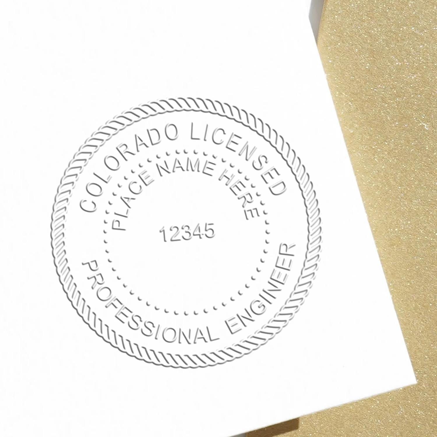 Premium Handheld Colorado PE Seal - Licensed Professional Engineer Seal for Colorado Engineers, Ideal Size 1-5/8 - for Colorado Engineer Use - Colorado Engineer Seal - PE Seal Colorado - Image 6