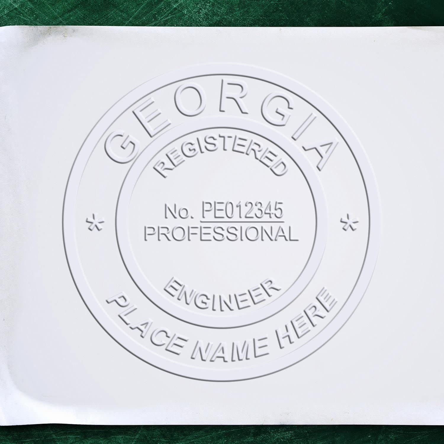 Premium Handheld Georgia PE Seal - Registered Professional Engineer Seal for Georgia Engineers, Ideal Size 1-5/8 - Georgia Engineer Seal - Essential Tool for Georgia PE Engineers, PE Seal GA