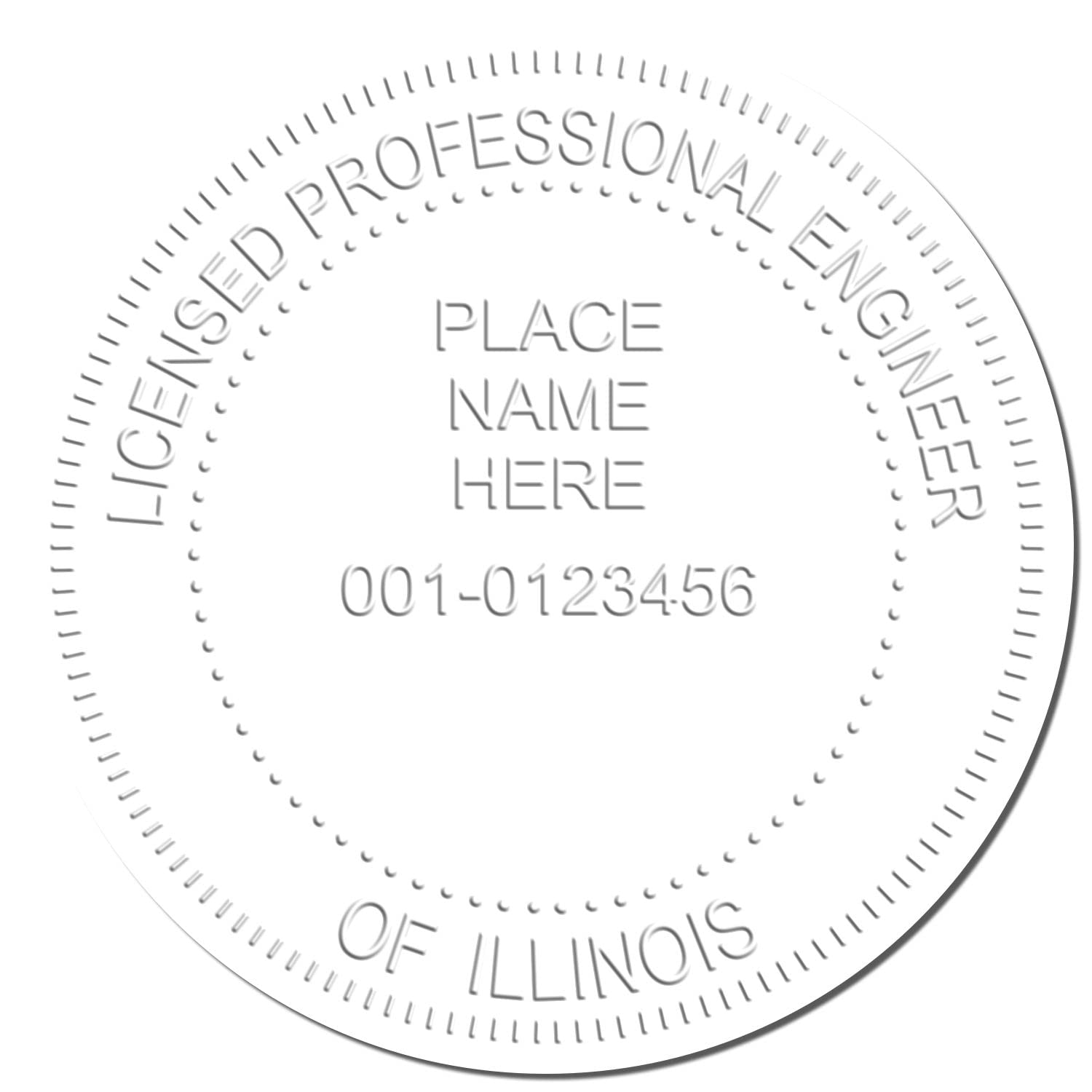 Premium Handheld Illinois PE Seal - Ideal for Licensed Professional Engineers in Illinois, Size 1-5/8 - Illinois Engineer Seal - Perfect Tool for Illinois Engineers, Easy to Use, PE Seal IL - Image 4
