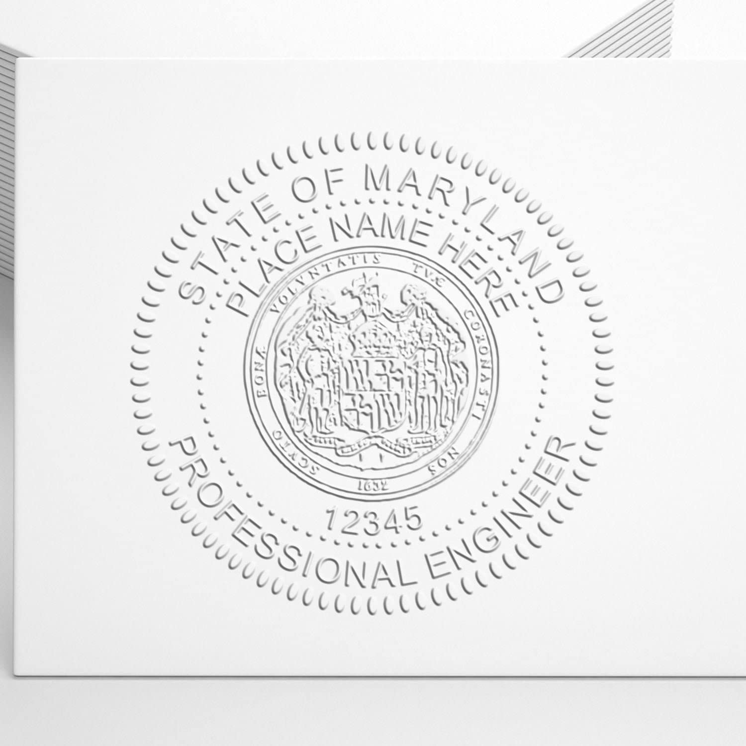 Premium Handheld Maryland Professional Engineer Seal, Ideal for Maryland Engineers, 1-5/8 Size, Maryland PE Seal, Perfect Maryland Engineer Seal - Essential Tool for Engineering Projects