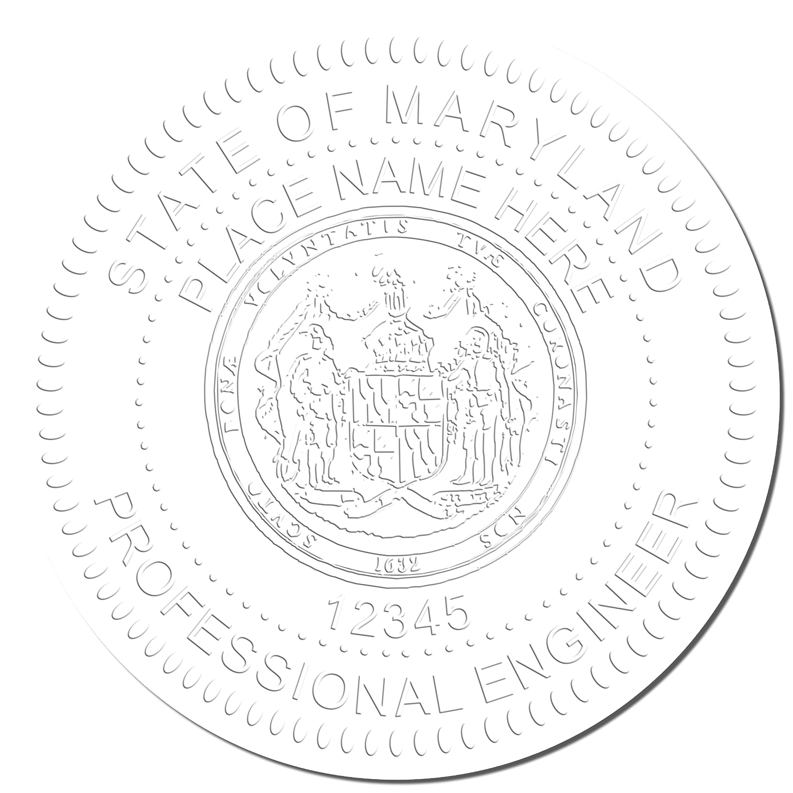 Premium Handheld Maryland Professional Engineer Seal, Ideal for Maryland Engineers, 1-5/8 Size, Maryland PE Seal, Perfect Maryland Engineer Seal - Essential Tool for Engineering Projects - Image 4