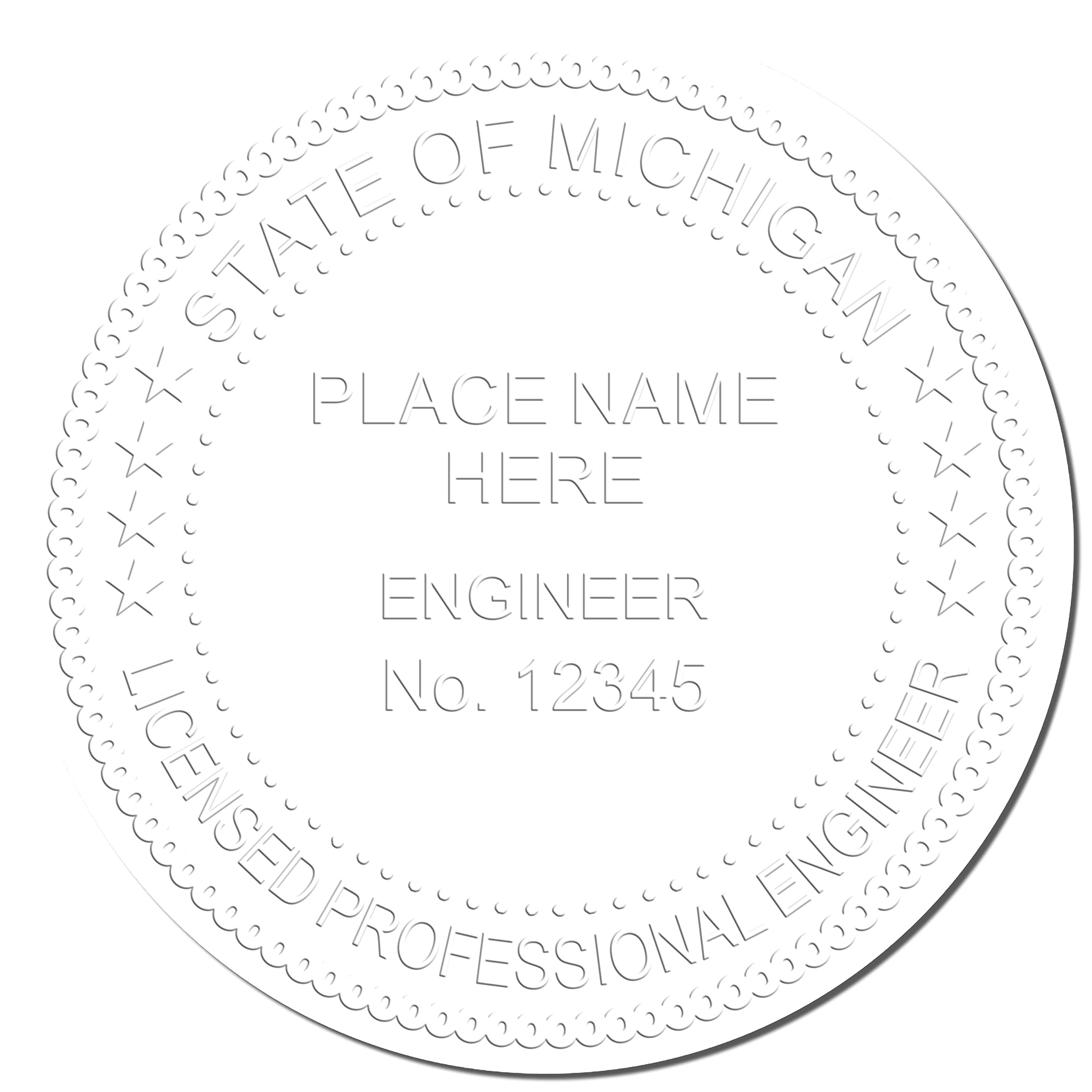 Premium Handheld Michigan PE Seal - Ideal for Licensed Professional Engineers in Michigan, Size 1-3/4 - Michigan Engineer Seal - Essential Tool for Michigan Engineers, Easy to Use, PE Seal MI - Image 4