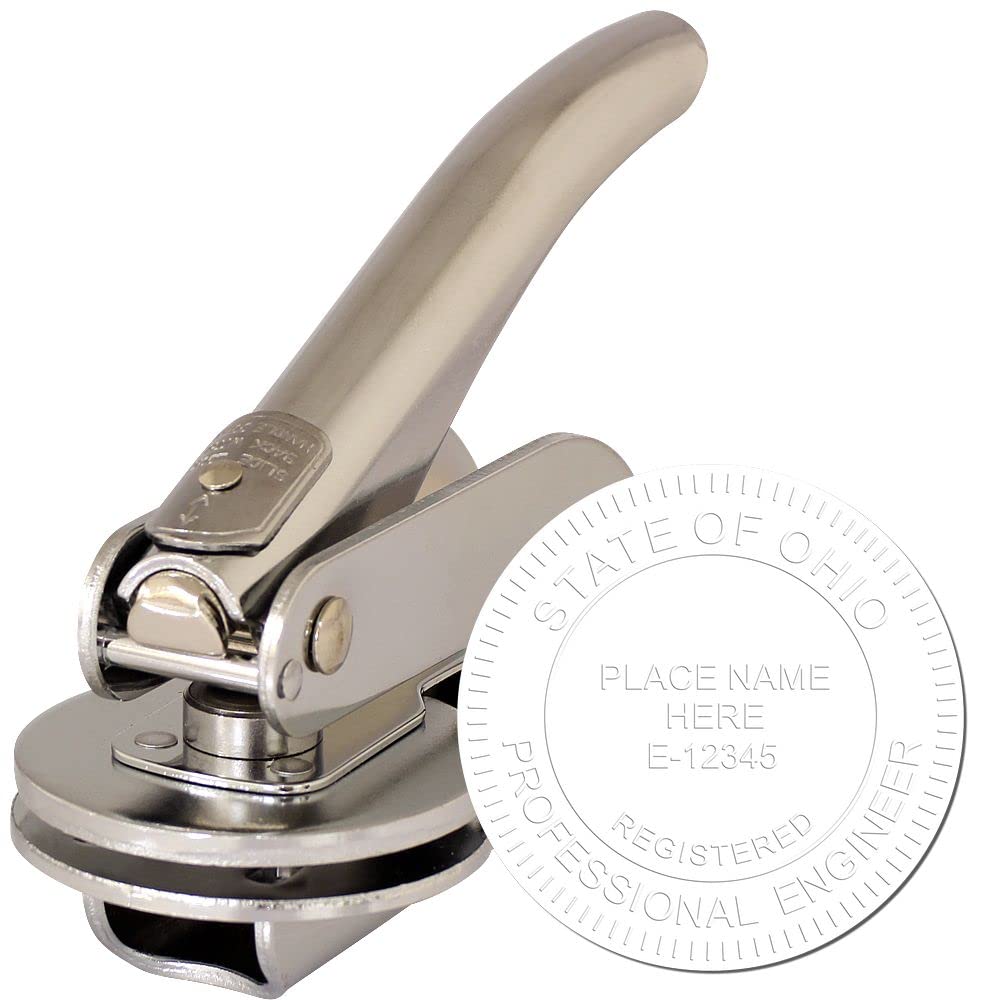 Premium Handheld Ohio Registered Professional Engineer Seal, Ideal for Ohio Engineers, Ohio PE Seal, Ohio Engineer Seal, Perfect Size 1-3/4 - Essential Tool for Ohio Engineering Professionals - Image 2