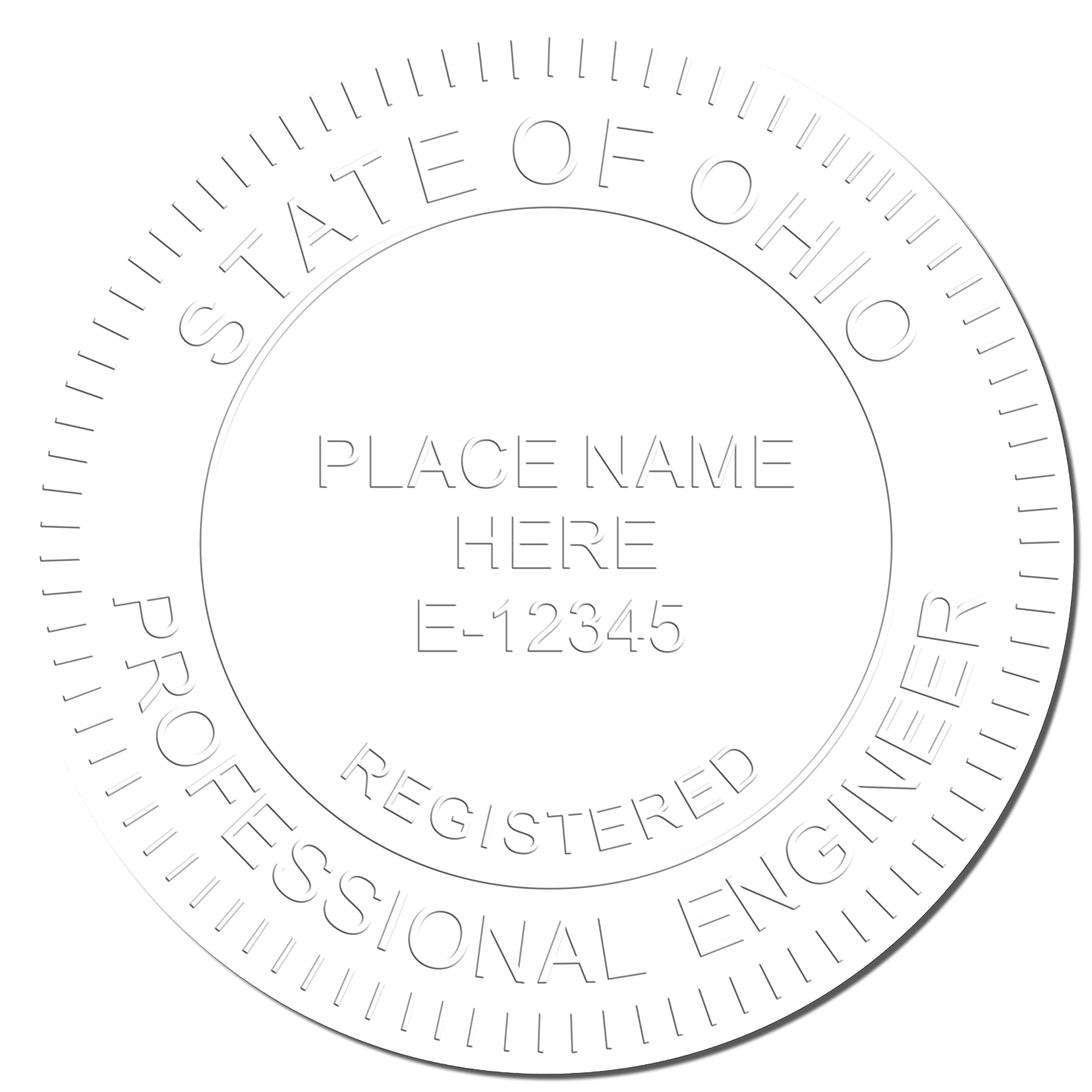 Premium Handheld Ohio Registered Professional Engineer Seal, Ideal for Ohio Engineers, Ohio PE Seal, Ohio Engineer Seal, Perfect Size 1-3/4 - Essential Tool for Ohio Engineering Professionals - Image 4