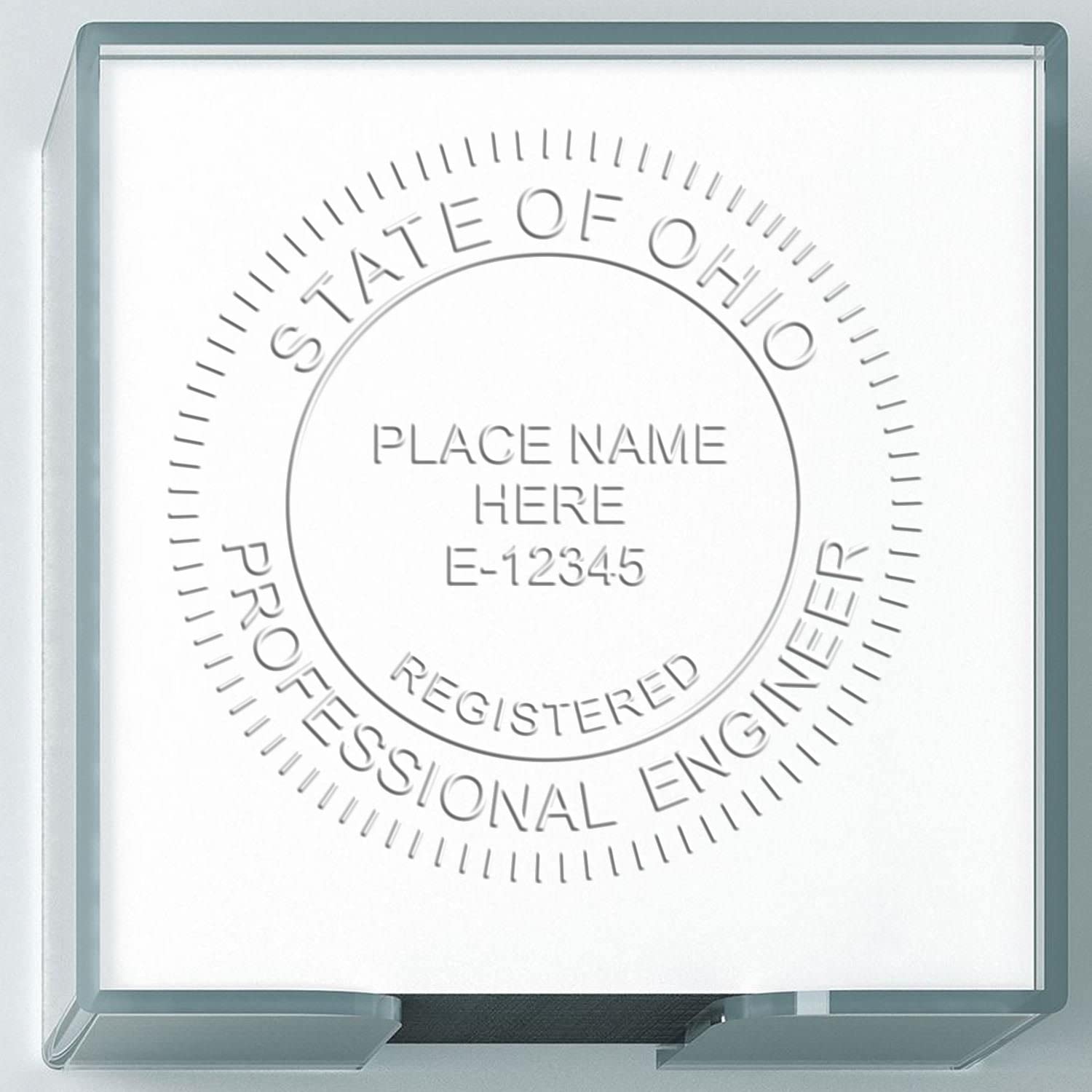 Premium Handheld Ohio Registered Professional Engineer Seal, Ideal for Ohio Engineers, Ohio PE Seal, Ohio Engineer Seal, Perfect Size 1-3/4 - Essential Tool for Ohio Engineering Professionals - Image 6