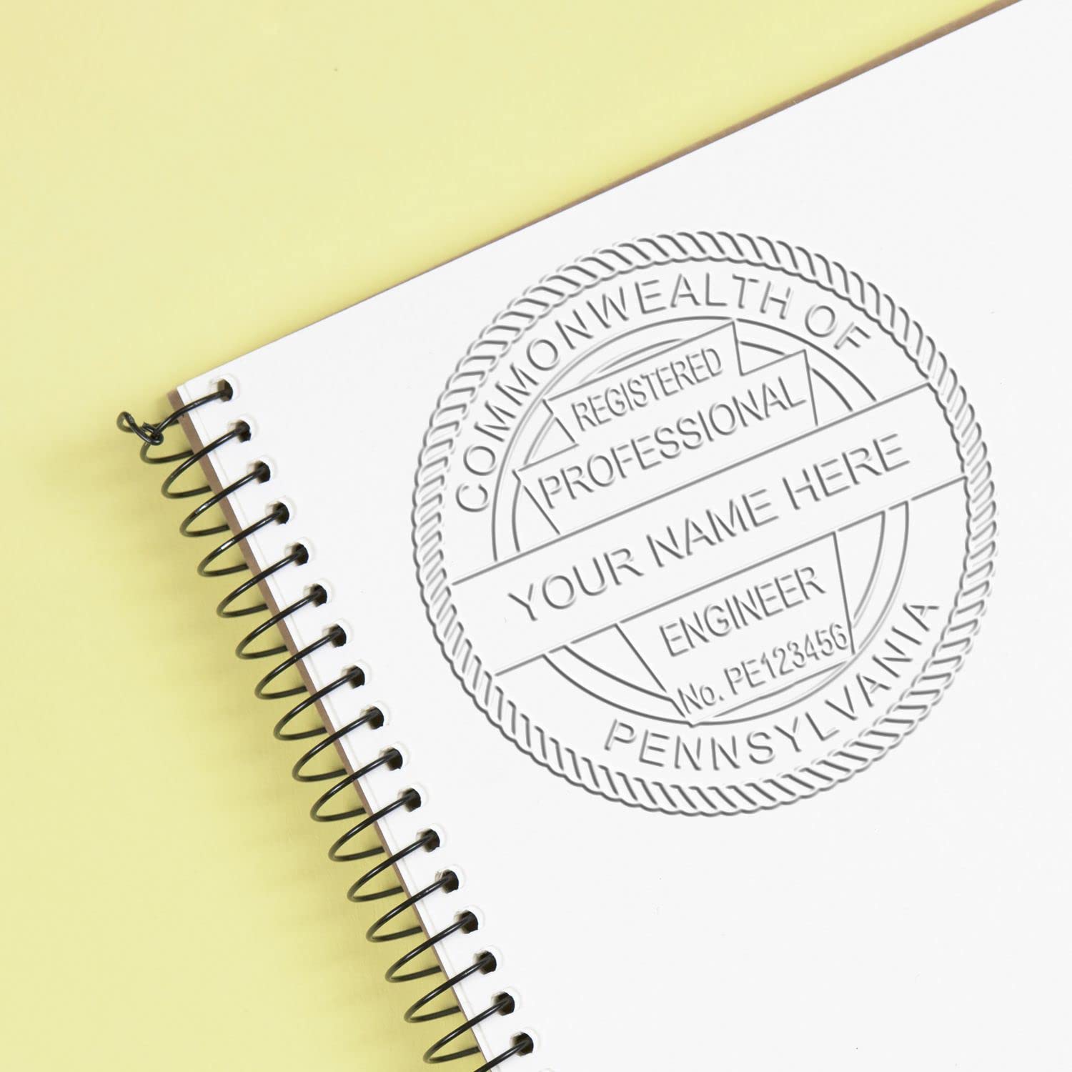 Premium Handheld Pennsylvania PE Seal - Registered Professional Engineer Seal for Pennsylvania Engineers, Size 1-3/4 - Ideal for Pennsylvania Engineer, Pennsylvania PA Engineer Seal - Image 6