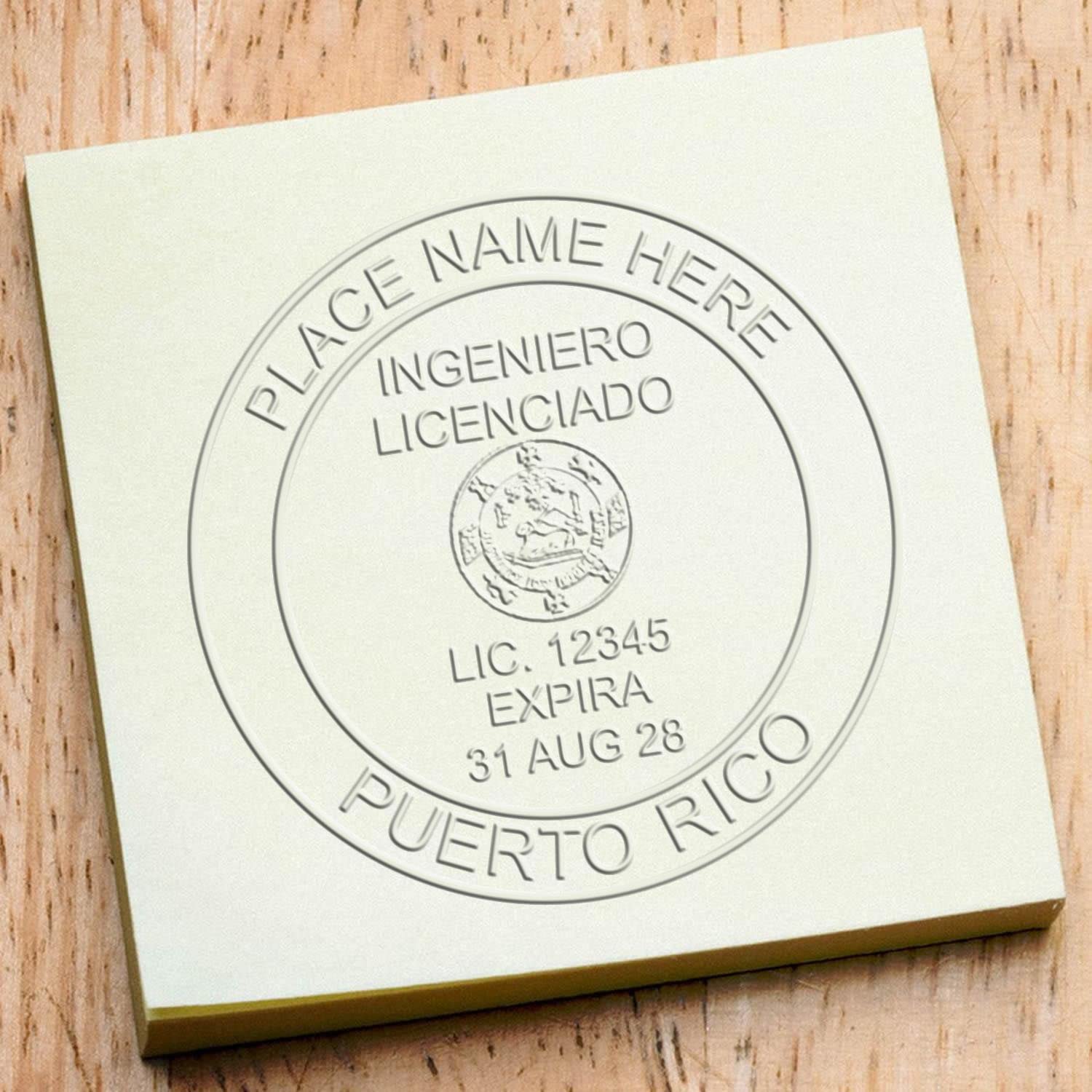 Premium Handheld Professional Engineer Seal for Puerto Rico Engineers, Size 2" - Ideal Puerto Rico PE Seal, Puerto Rico Engineer Seal - Essential Tool for Puerto Rico Engineering Professionals - Image 6