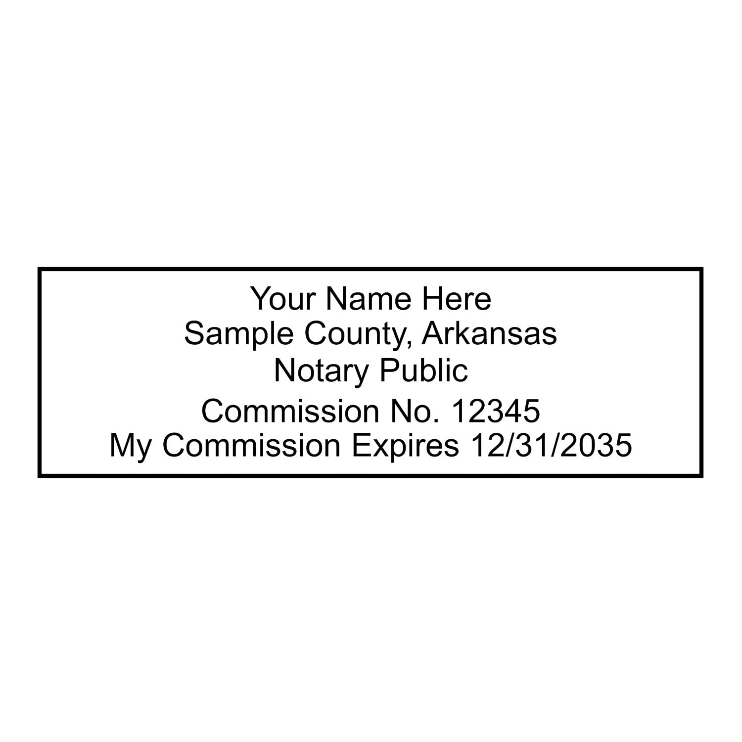 Premium MaxLight AR Notary Stamp for Arkansas Notary Public, Rectangular Notary Stamp, Impression Size 7/8" x 2-1/4", Notary Stamp Arkansas, Pre-Inked - Image 9