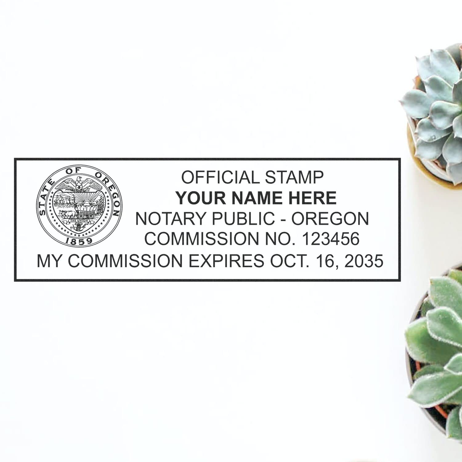 Premium MaxLight OR Notary Stamp for Oregon Notary Public, State Seal Notarial Stamp, Impression Size 7/8" x 2-1/4", Notary Stamp Oregon, Pre-Inked Stamp - Image 6