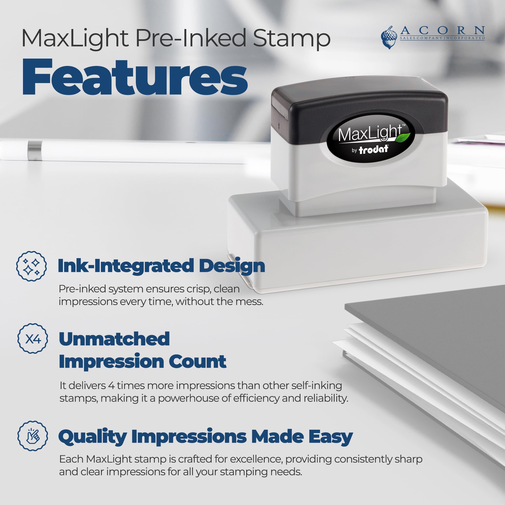 Premium MaxLight MS Notary Stamp for Mississippi Notary Public, State Seal Notarial Stamp, Impression Size 7/8" x 2-1/4", 5 Ink Colors, Notary Stamp Mississippi - Image 5