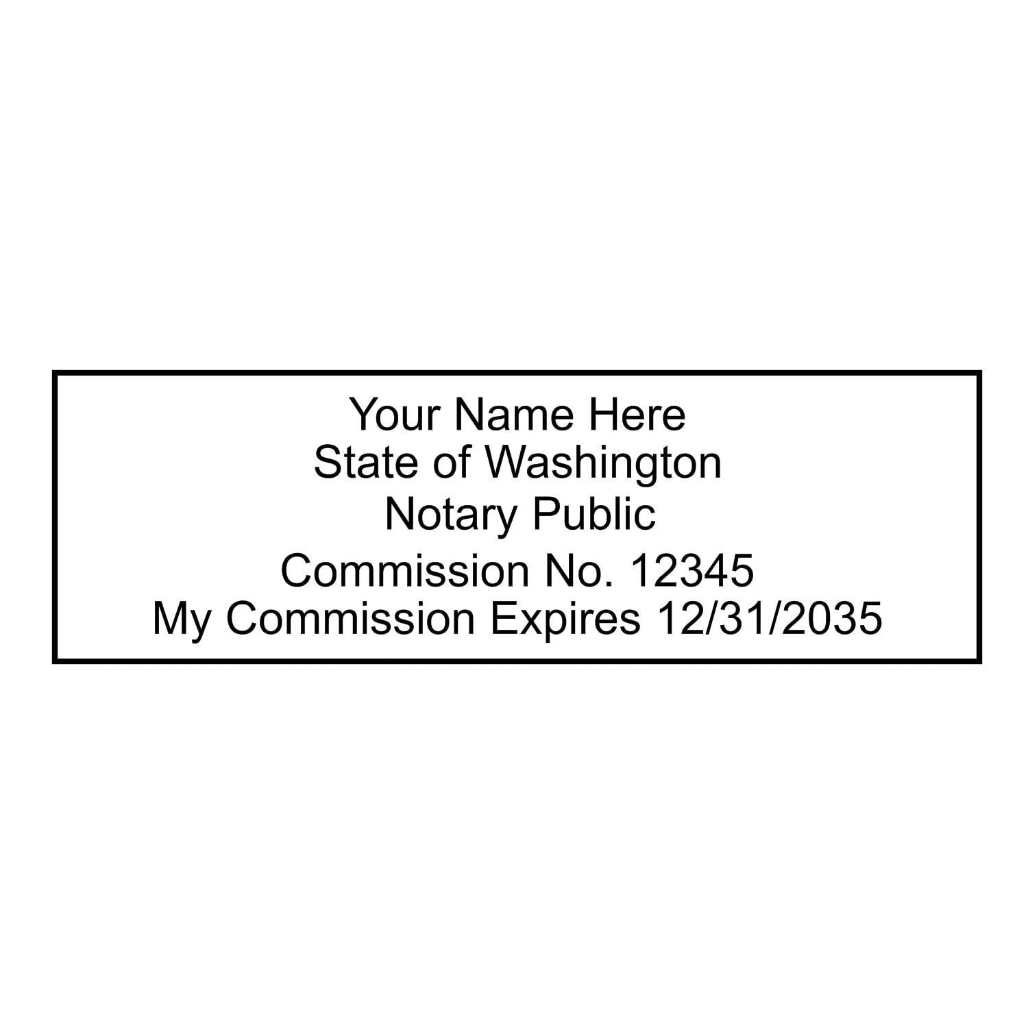 Premium MaxLight WA Notary Stamp for Washington Notary Public, Rectangular Notary Stamp, Impression Size 7/8" x 2-1/4", 5 Ink Colors, Notary Stamp Washington - Image 9