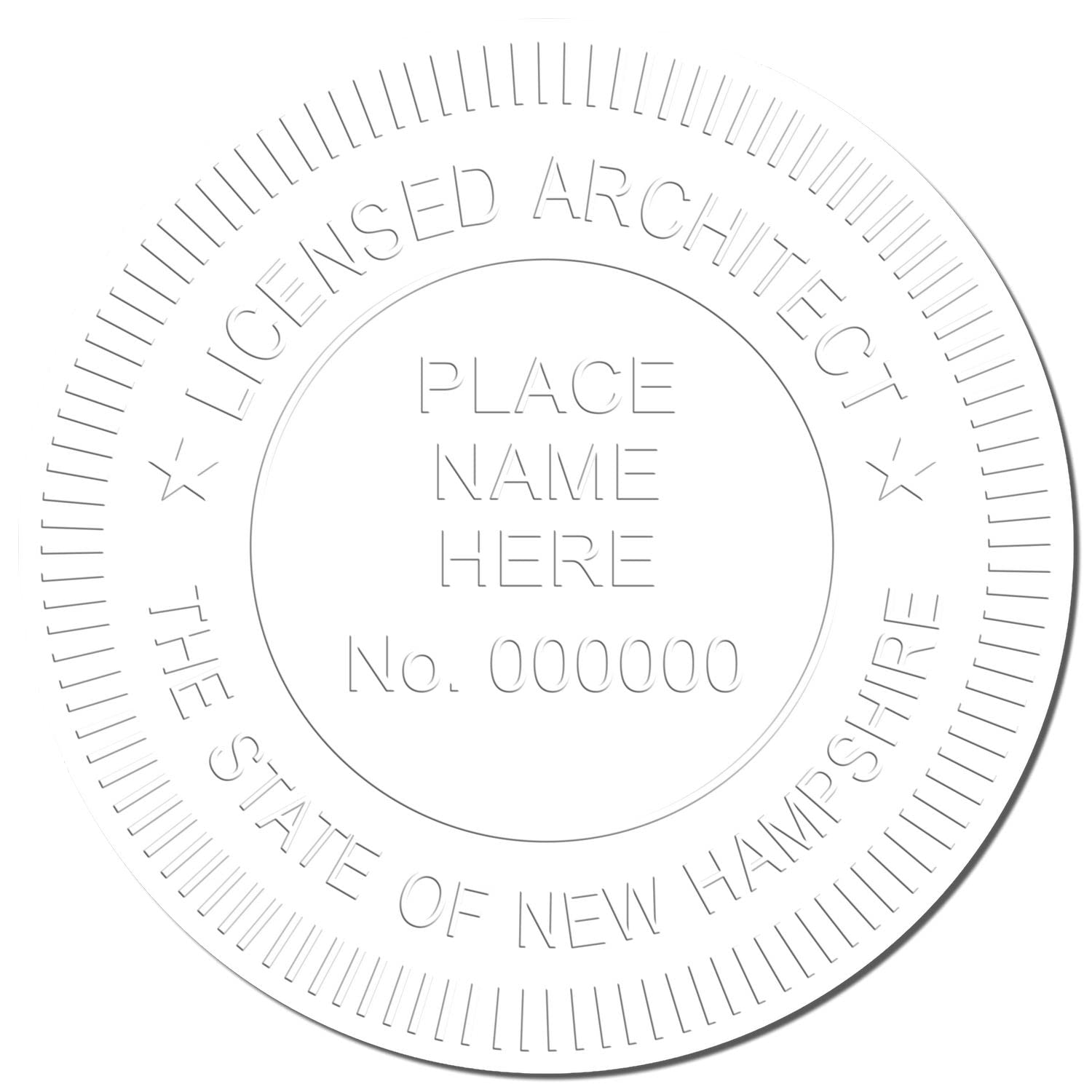 Premium New Hampshire Architect Seal - Handheld Embossing Tool, Size 1-5/8 - Ideal for New Hampshire Architects - Architect Seal NH - Ideal for Professional Use and Official Documents - Image 4