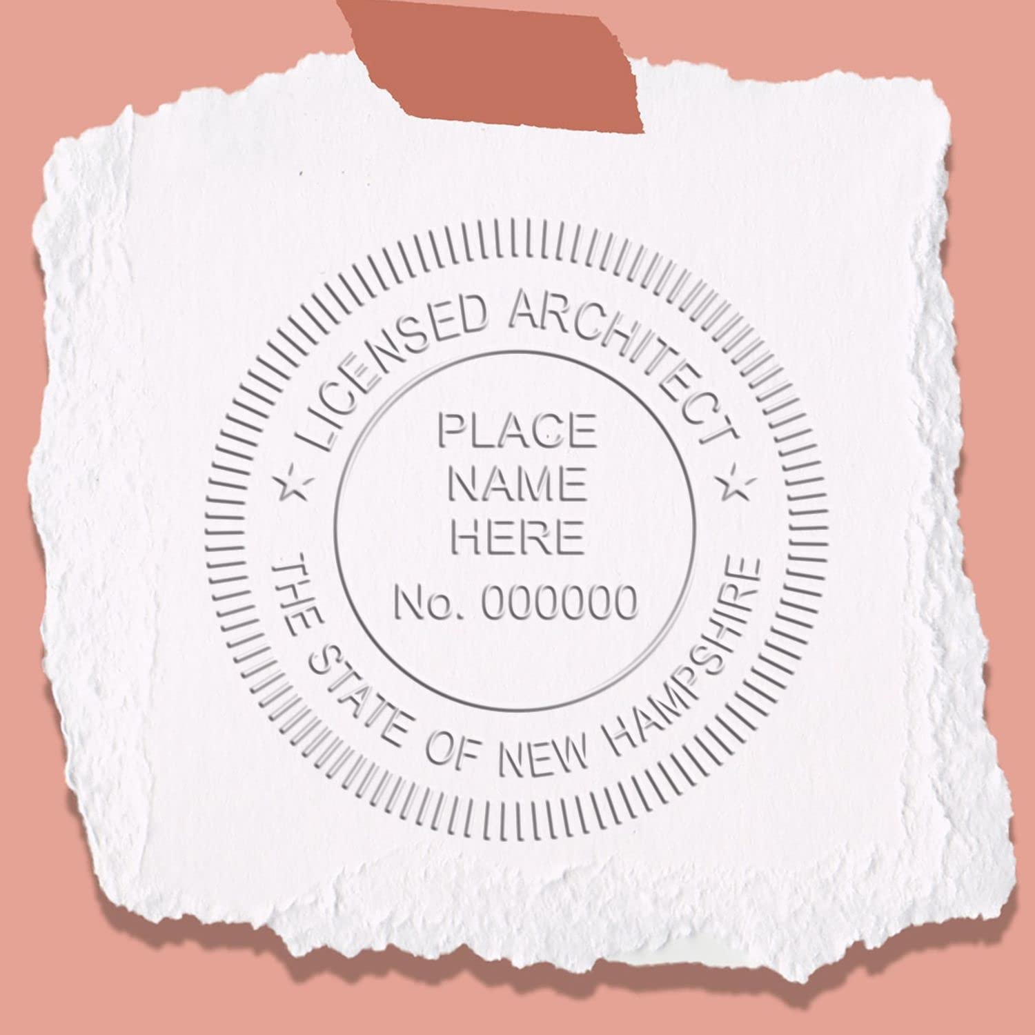 Premium New Hampshire Architect Seal - Handheld Embossing Tool, Size 1-5/8 - Ideal for New Hampshire Architects - Architect Seal NH - Ideal for Professional Use and Official Documents - Image 6