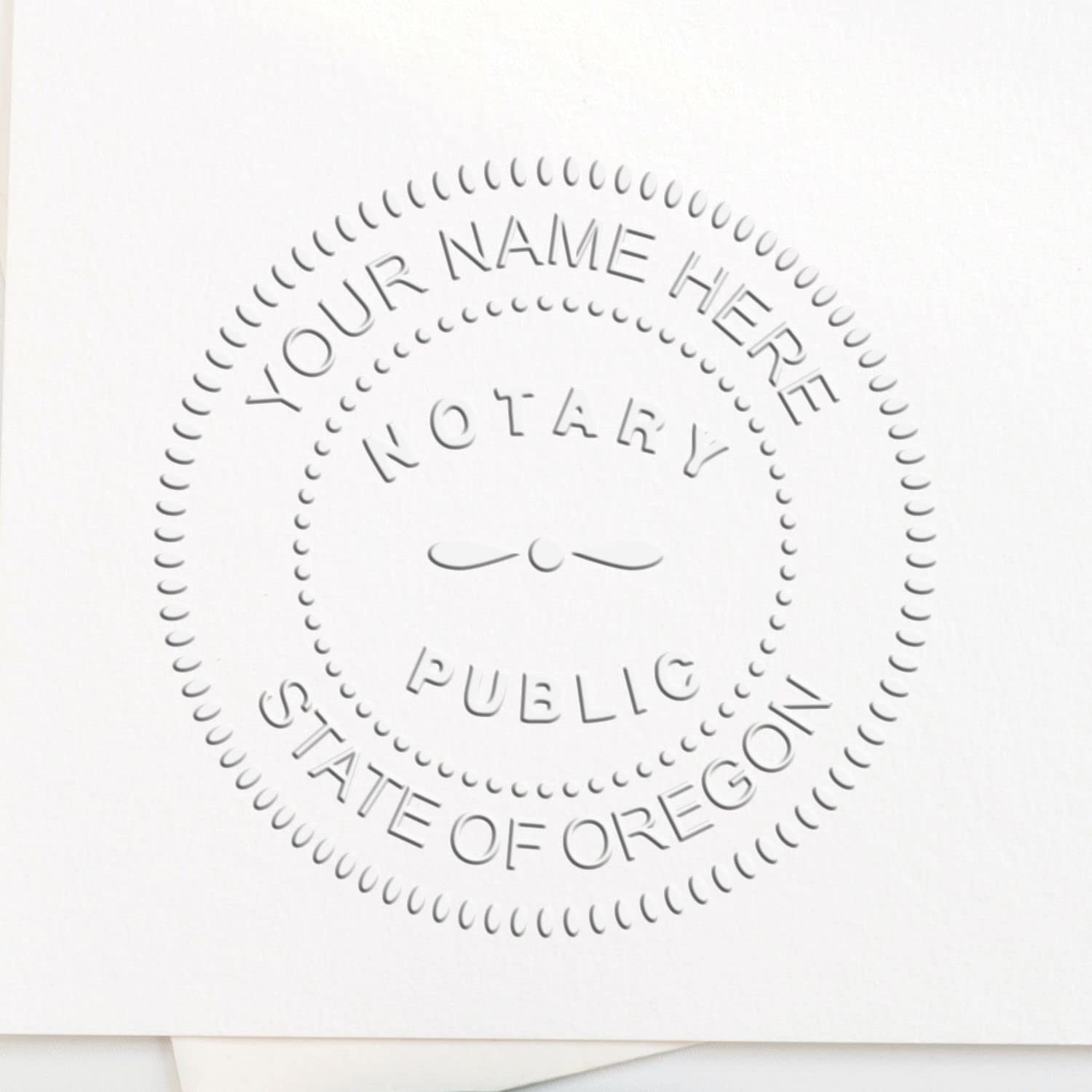 Premium Notary Seal Embosser - Red Soft Oregon Notary Public Seal, 1-5/8 Dia Size - Ideal for Notaries in Oregon, Fully Compliant with Oregon Notary Board Standards, Durable Notary Tool - Image 8