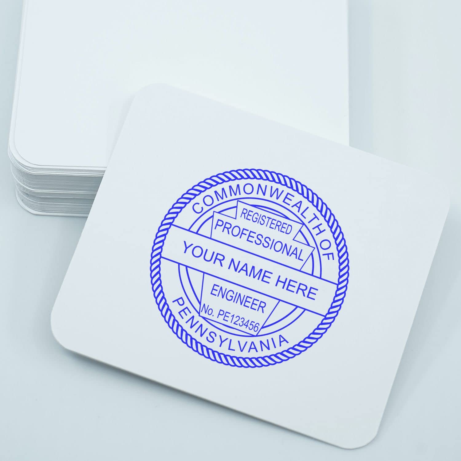 Premium Pennsylvania Engineer Stamp, Self-Inking PE Stamp for Pennsylvania Professional Engineer, Ideal Size 1-3/4, Long-Lasting, for Official Use - PE Stamp Pennsylvania, PA PE Seal Stamp - Image 6