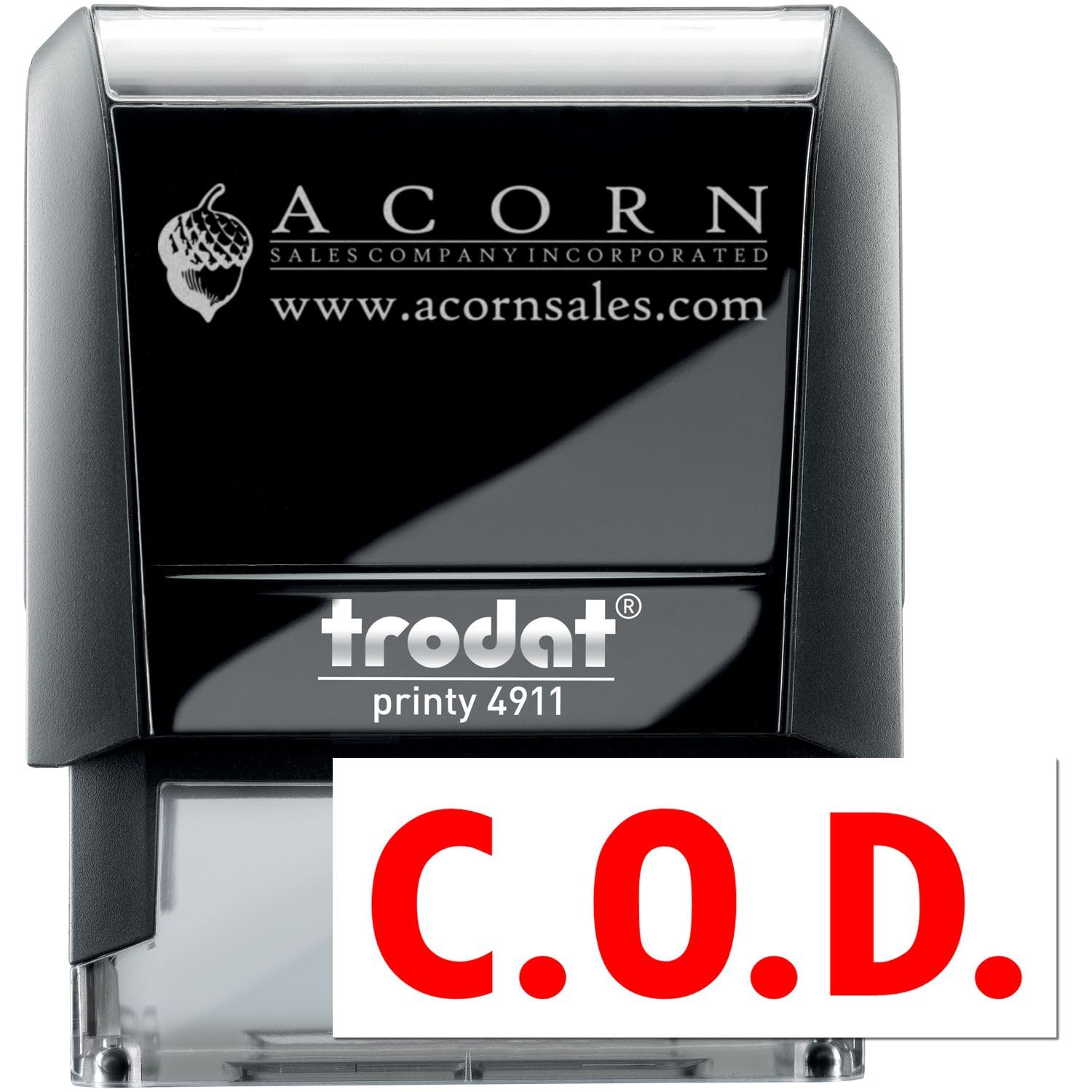 Premium Quality Accounting Stamp, Red Ink Self-Inking COD Stamp - Ideal for Administrative Professionals, Durable and Efficient, 1/2 x 1-1/2, Ideal for Office Use, High Visibility Red Ink - Image 5