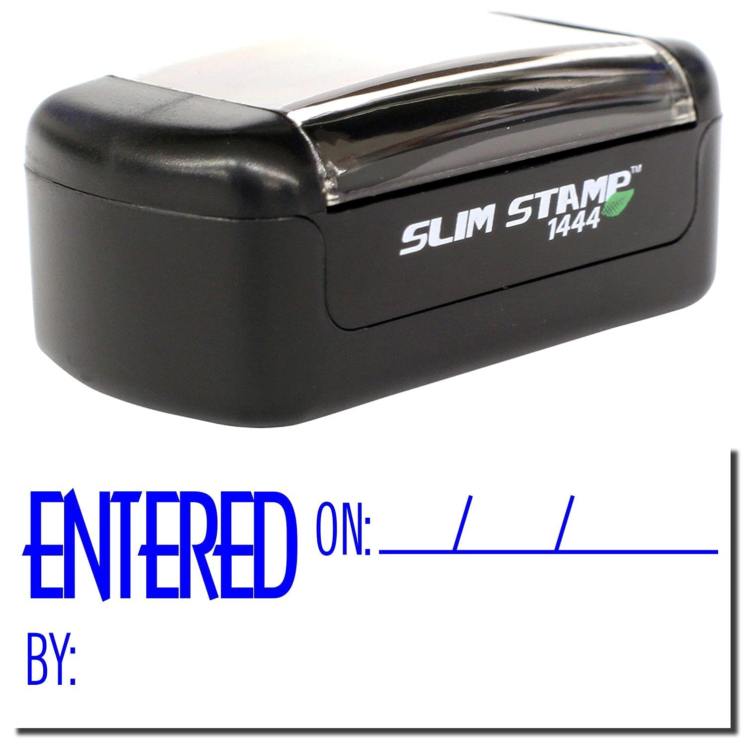 Premium Quality Slim Pre-Inked Entered On Accounting Stamp, Blue Ink, Ideal for Accountants, 1/2 x 1-1/2, Durable and Long-Lasting, Ideal for Efficient Document Management and Organization - Image 3