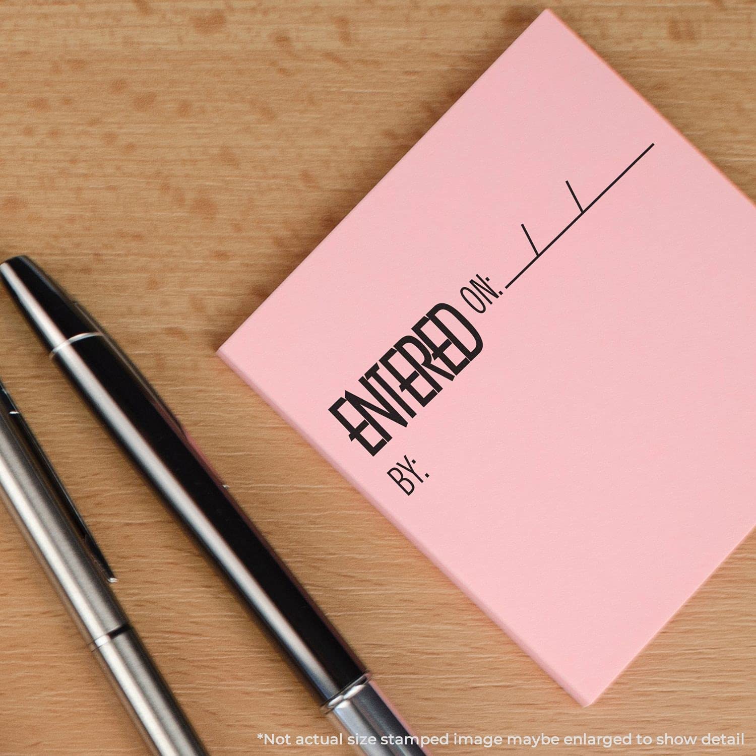Premium Quality Slim Pre-Inked Entered On Accounting Stamp, Blue Ink, Ideal for Accountants, 1/2 x 1-1/2, Durable and Long-Lasting, Ideal for Efficient Document Management and Organization - Image 5