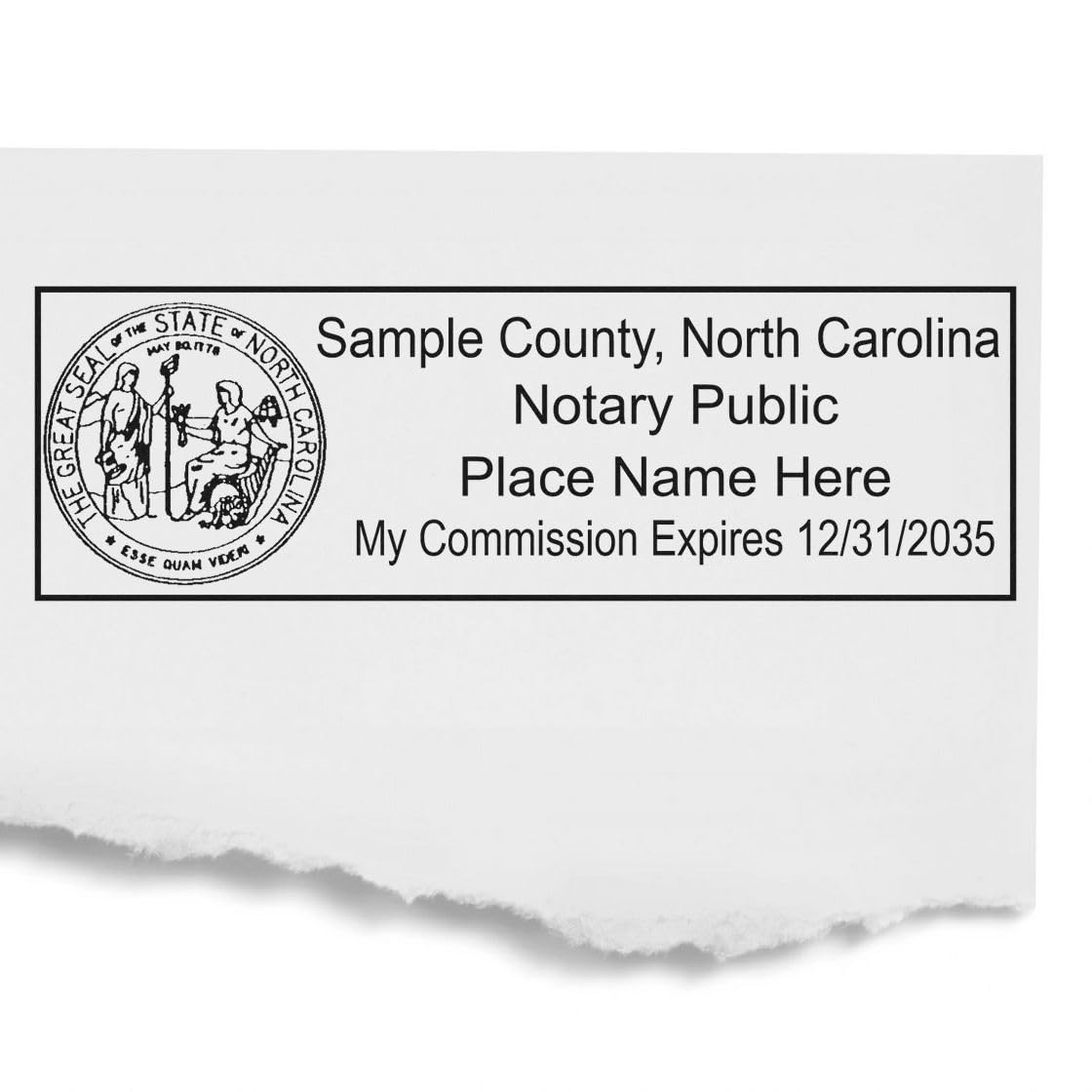 Premium Rectangular Self-Inking Notarial Stamp for North Carolina, 7/8 x 2-1/4, Ideal for NC Notary Public, State Board Compliant, Essential for North Carolina Notary Duties, NC Notary Public Stamp - Image 8