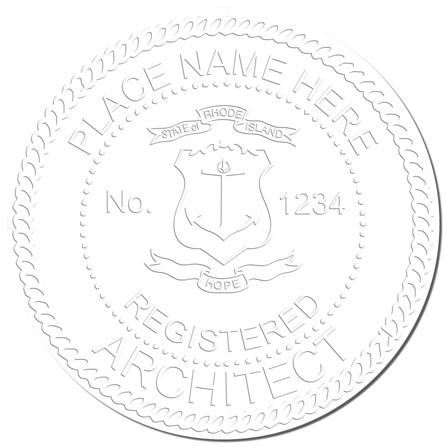Premium Rhode Island Architect Seal, Handheld Architectural Seal Embosser, Size 1-1/2 - Ideal for Rhode Island Architect, Architect Seal RI - Ideal for Professional Rhode Island Architects - Image 4